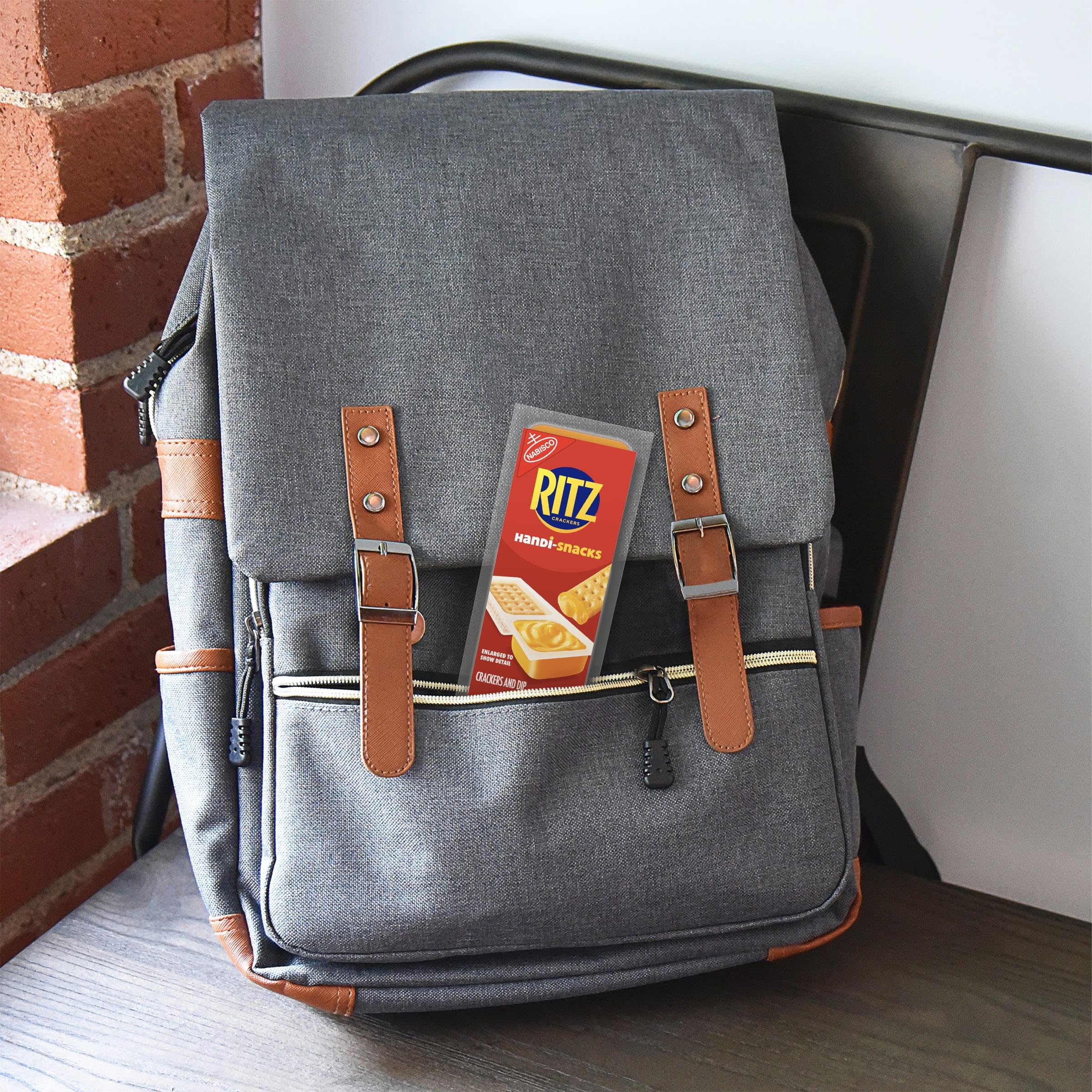 Handi-Snacks RITZ Crackers 'N Cheesy Dip Snack Packs, 10 Snack Packs - Image 10