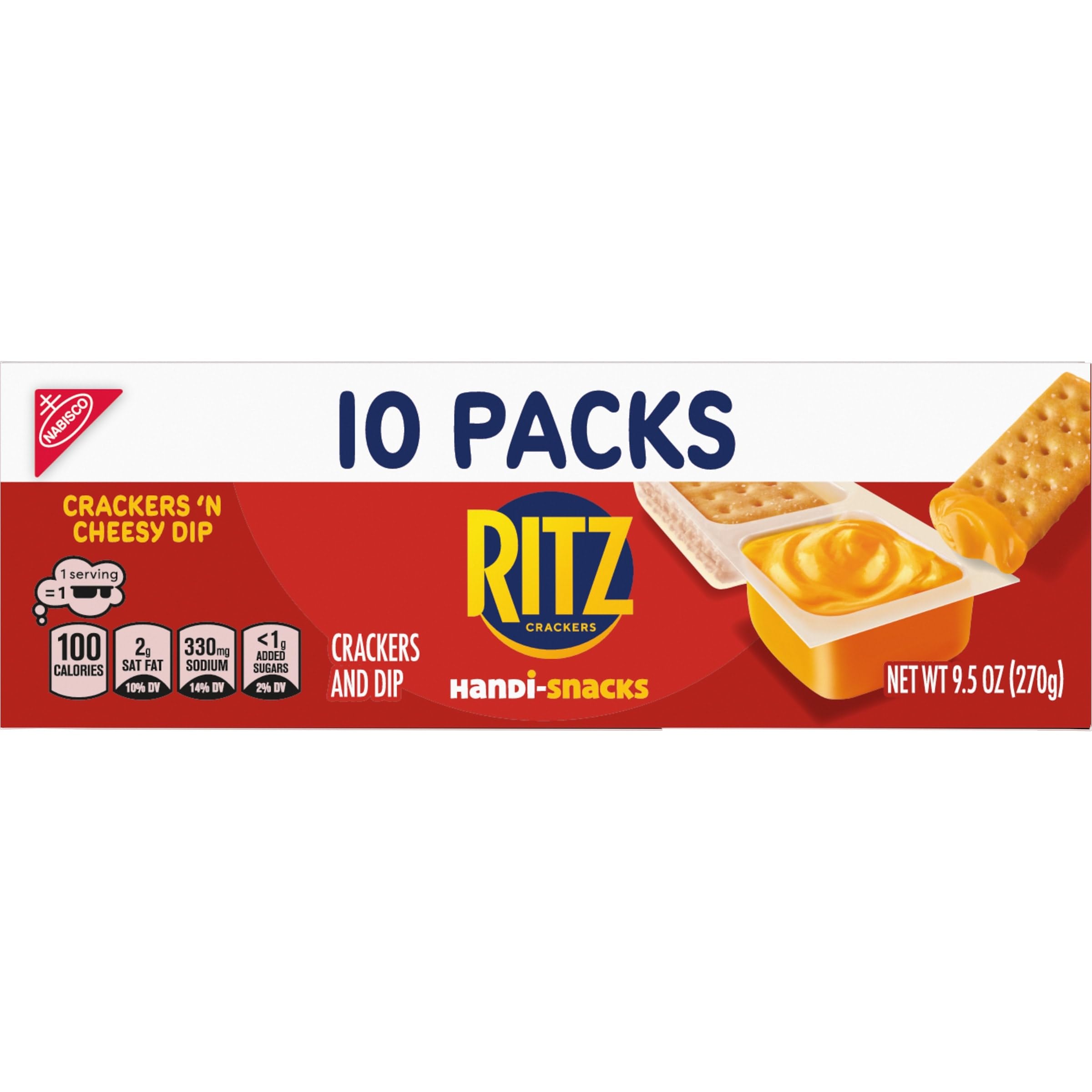 Handi-Snacks RITZ Crackers 'N Cheesy Dip Snack Packs, 10 Snack Packs - Image 18