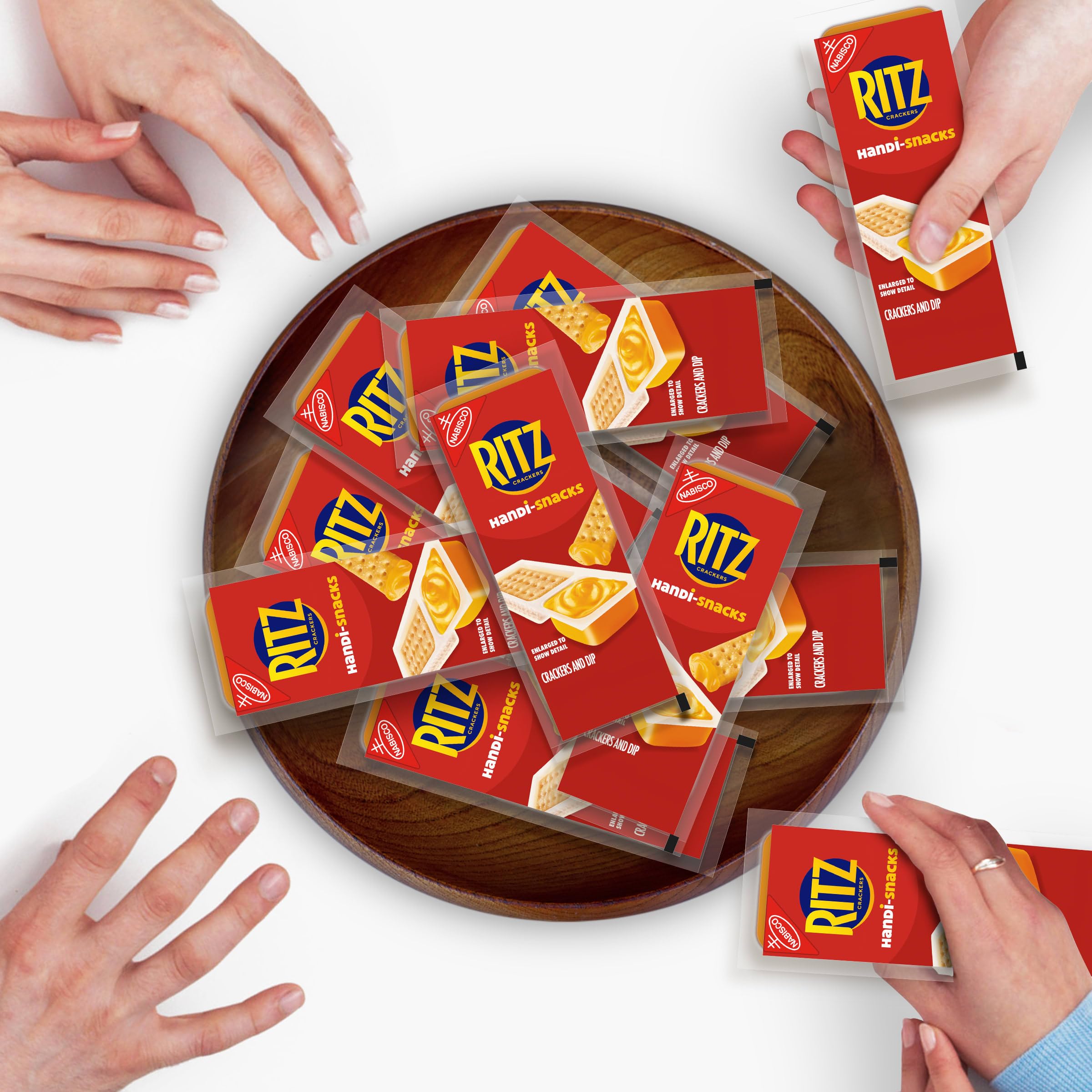 Handi-Snacks RITZ Crackers 'N Cheesy Dip Snack Packs, 10 Snack Packs - Image 7