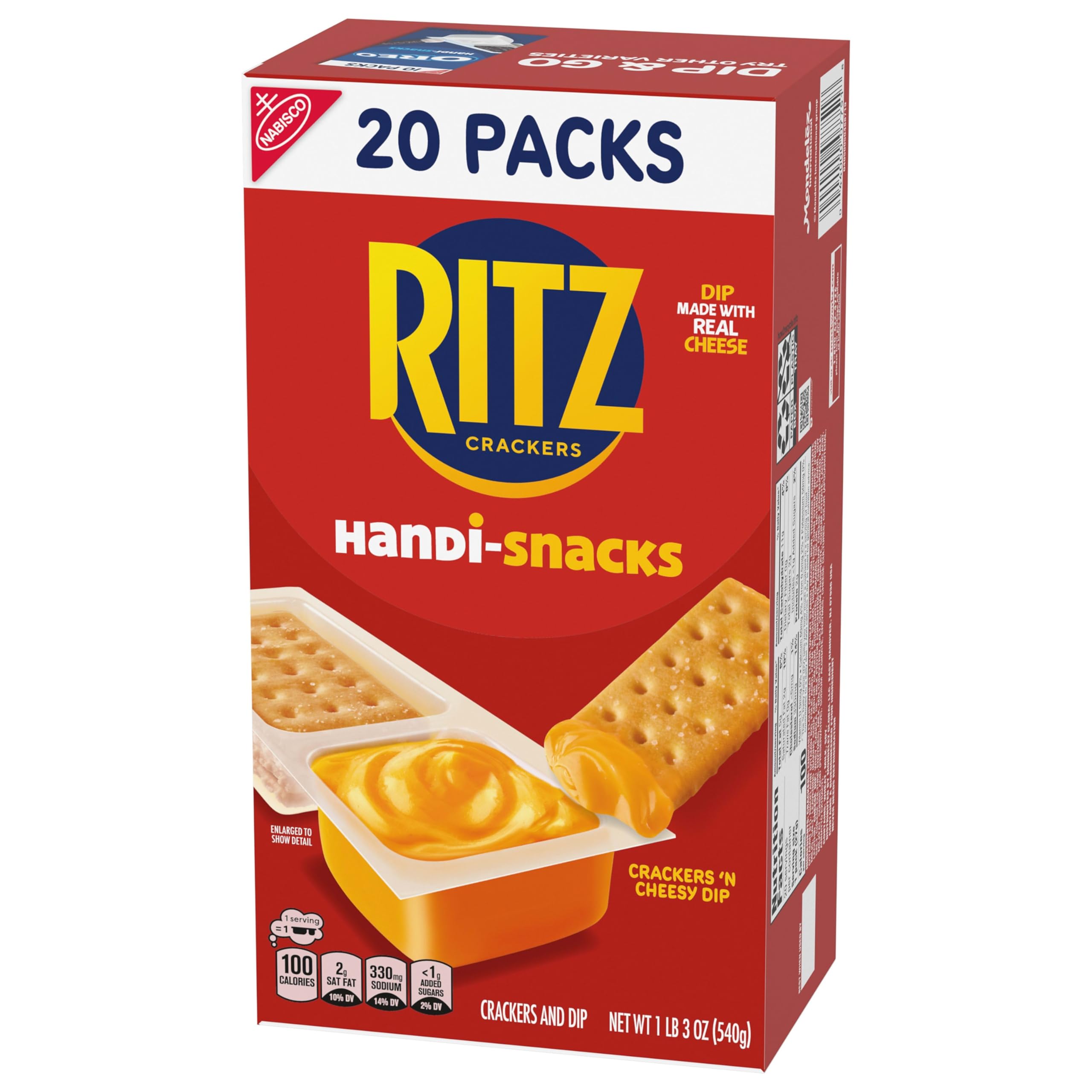 Handi-Snacks RITZ Crackers 'N Cheesy Dip Snack Packs, 20 Snack Packs - Image 13
