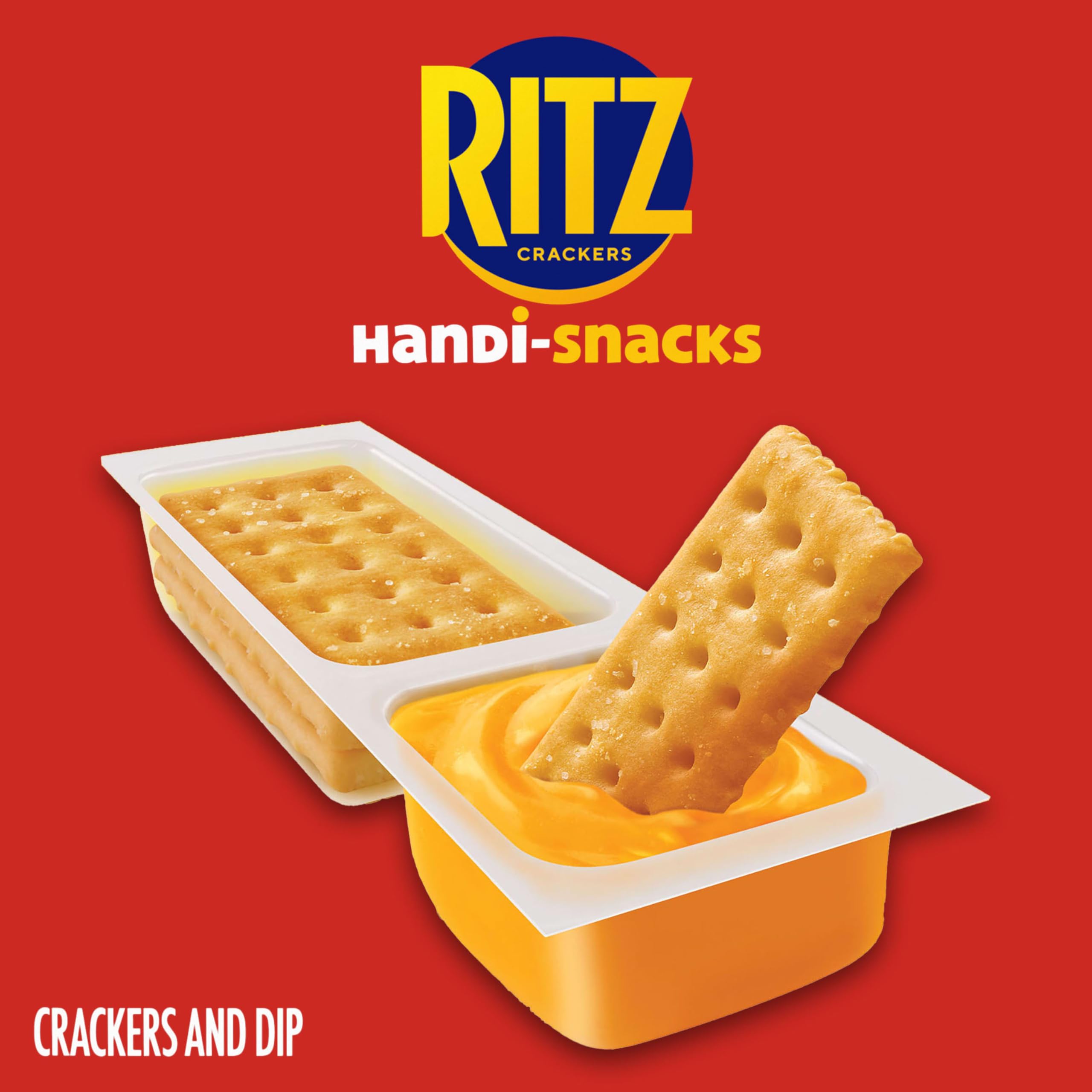 Handi-Snacks RITZ Crackers 'N Cheesy Dip Snack Packs, 20 Snack Packs - Image 4