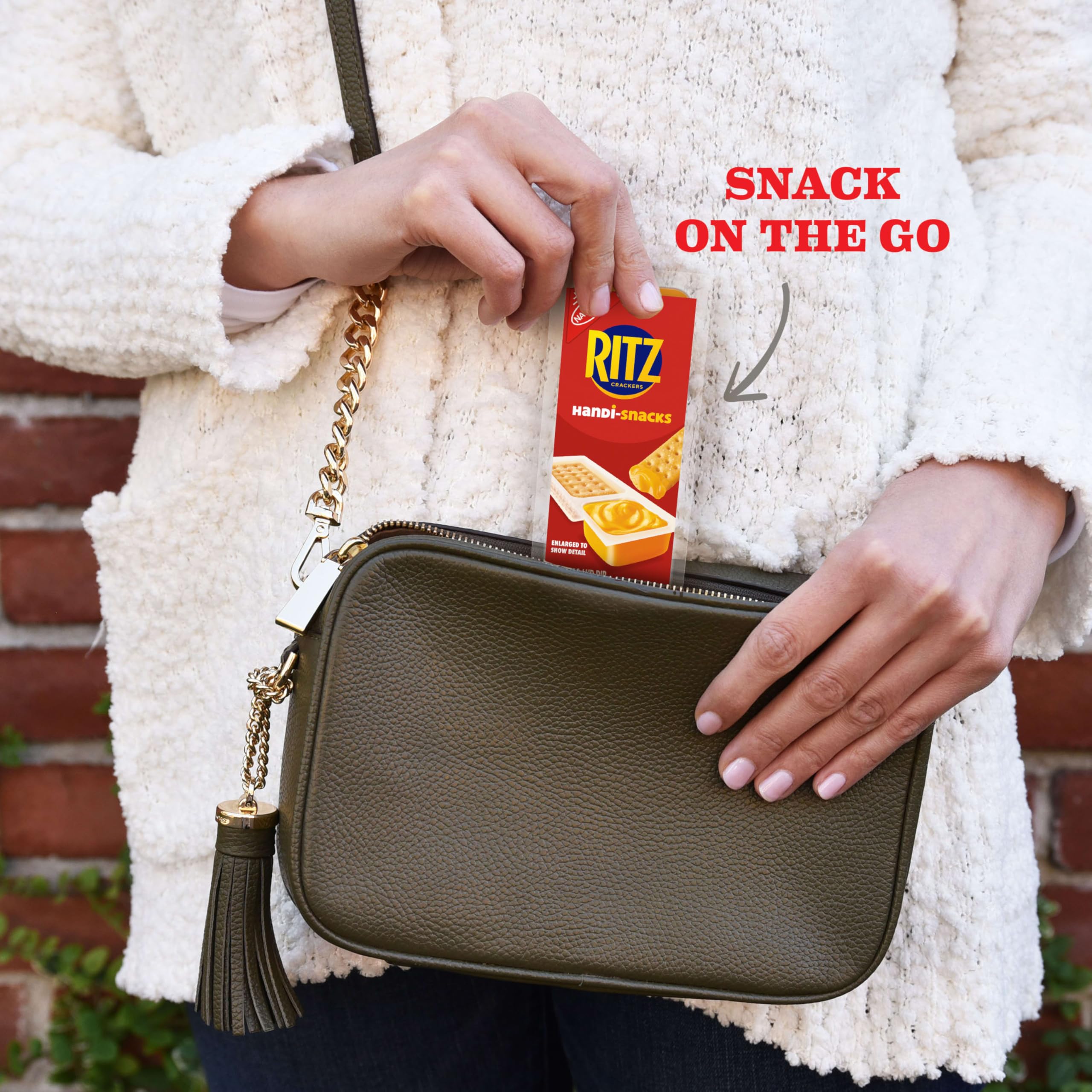 Handi-Snacks RITZ Crackers 'N Cheesy Dip Snack Packs, 20 Snack Packs - Image 8