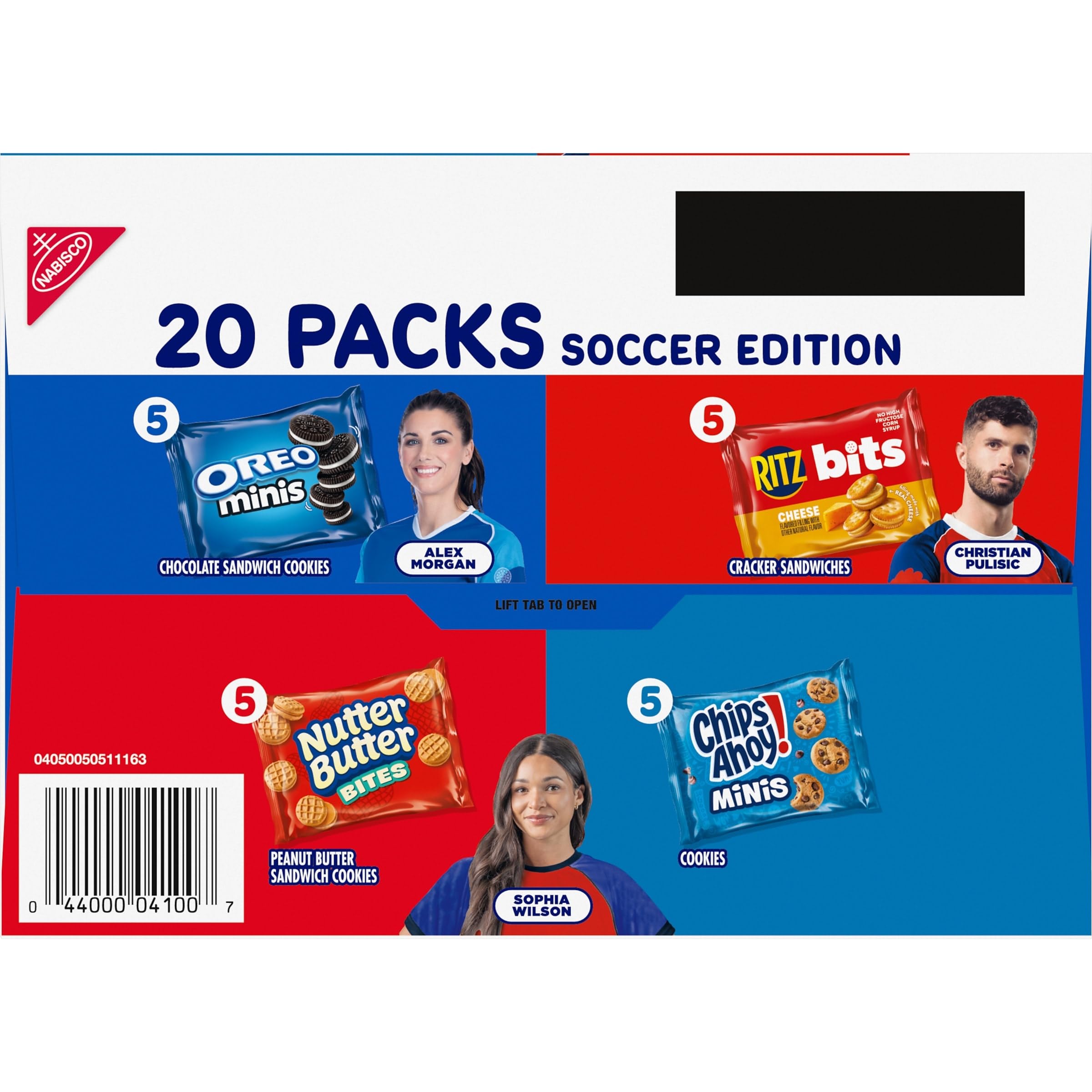 Nabisco Classic Mix Variety Pack, OREO Mini, CHIPS AHOY! Mini, Nutter Butter Bites, RITZ Bits Cheese, 20 Snack Packs - Image 16