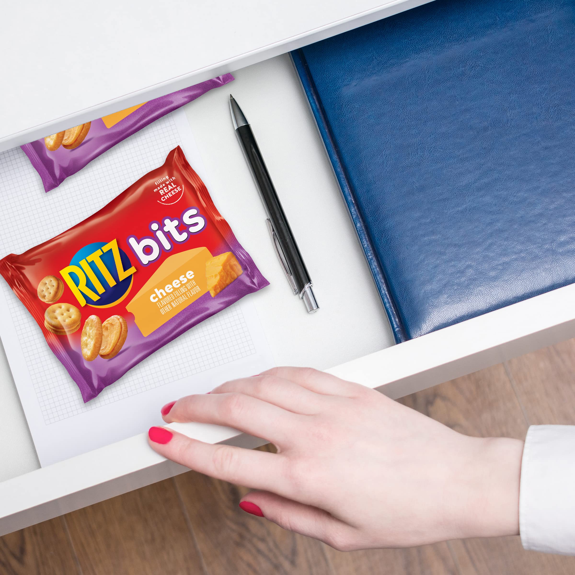 OREO Mini Cookies, Mini CHIPS AHOY! Cookies, RITZ Bits Cheese Crackers, Nutter Butter Bites & Wheat Thins Crackers, Nabisco Cookie & Cracker Variety Pack, 50 Snack Packs - Image 11