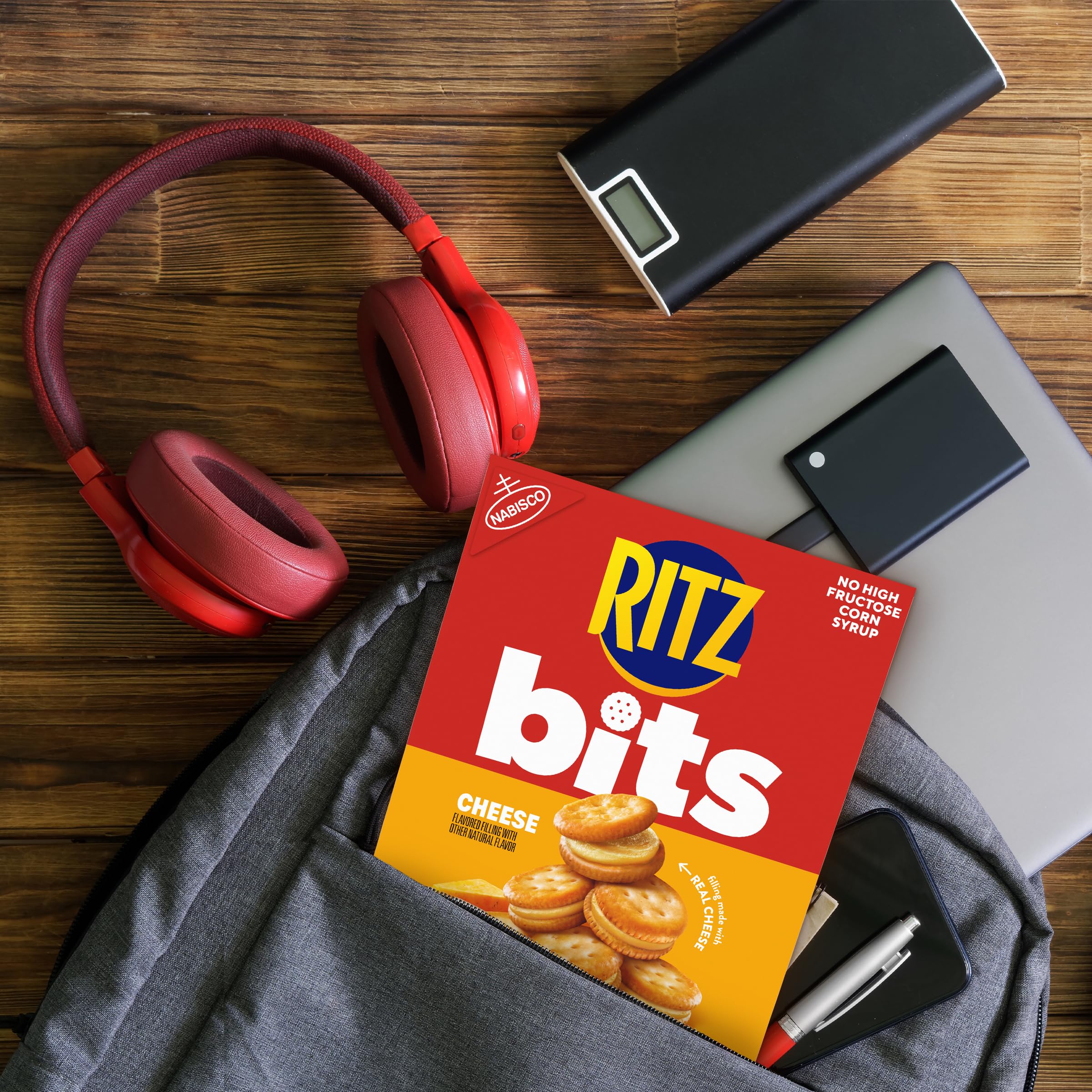 RITZ Bits Cheese Sandwich Crackers, Snacks for Kids and Adults, Lunch Snacks, 8.8 oz - Image 10