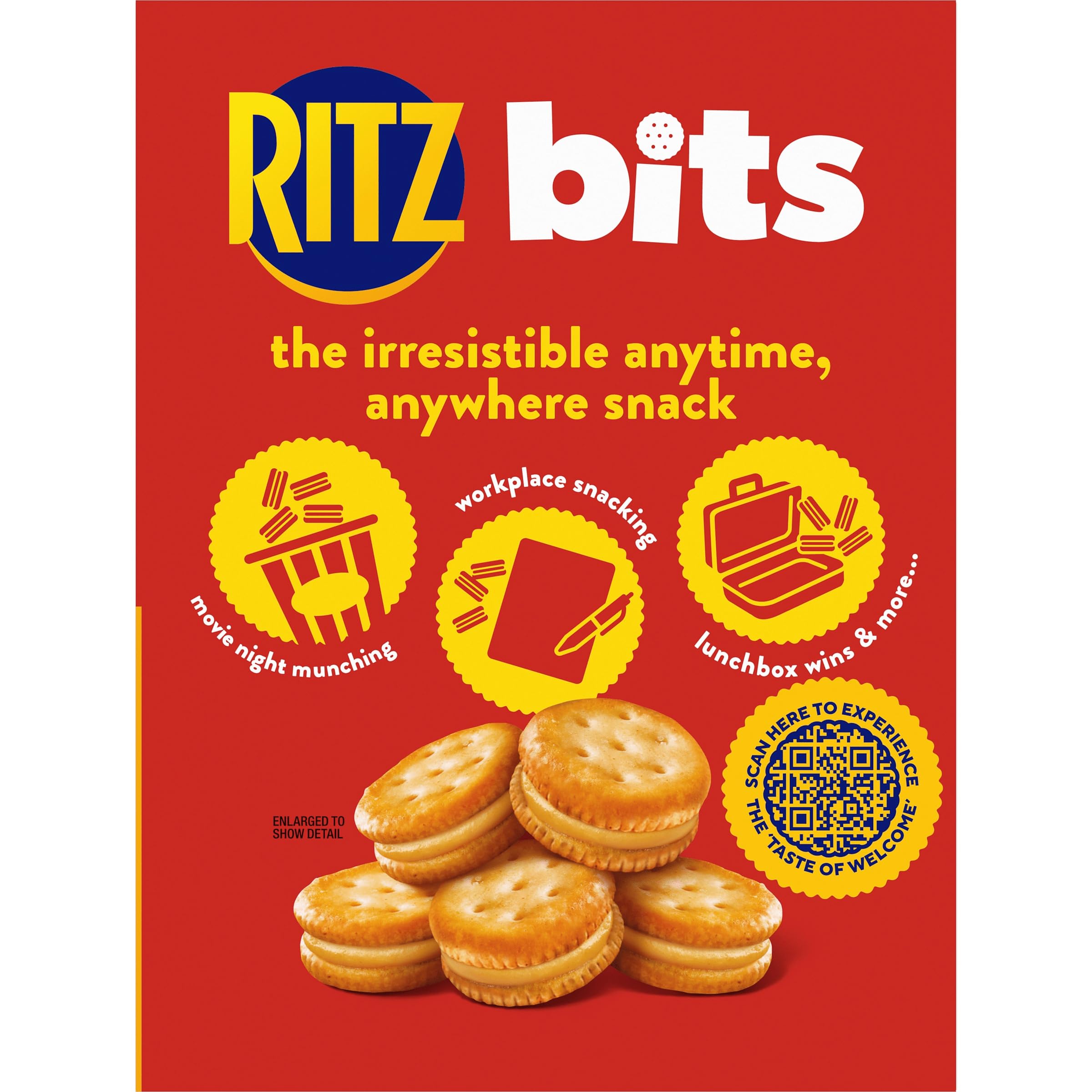 RITZ Bits Cheese Sandwich Crackers, Snacks for Kids and Adults, Lunch Snacks, 8.8 oz - Image 17