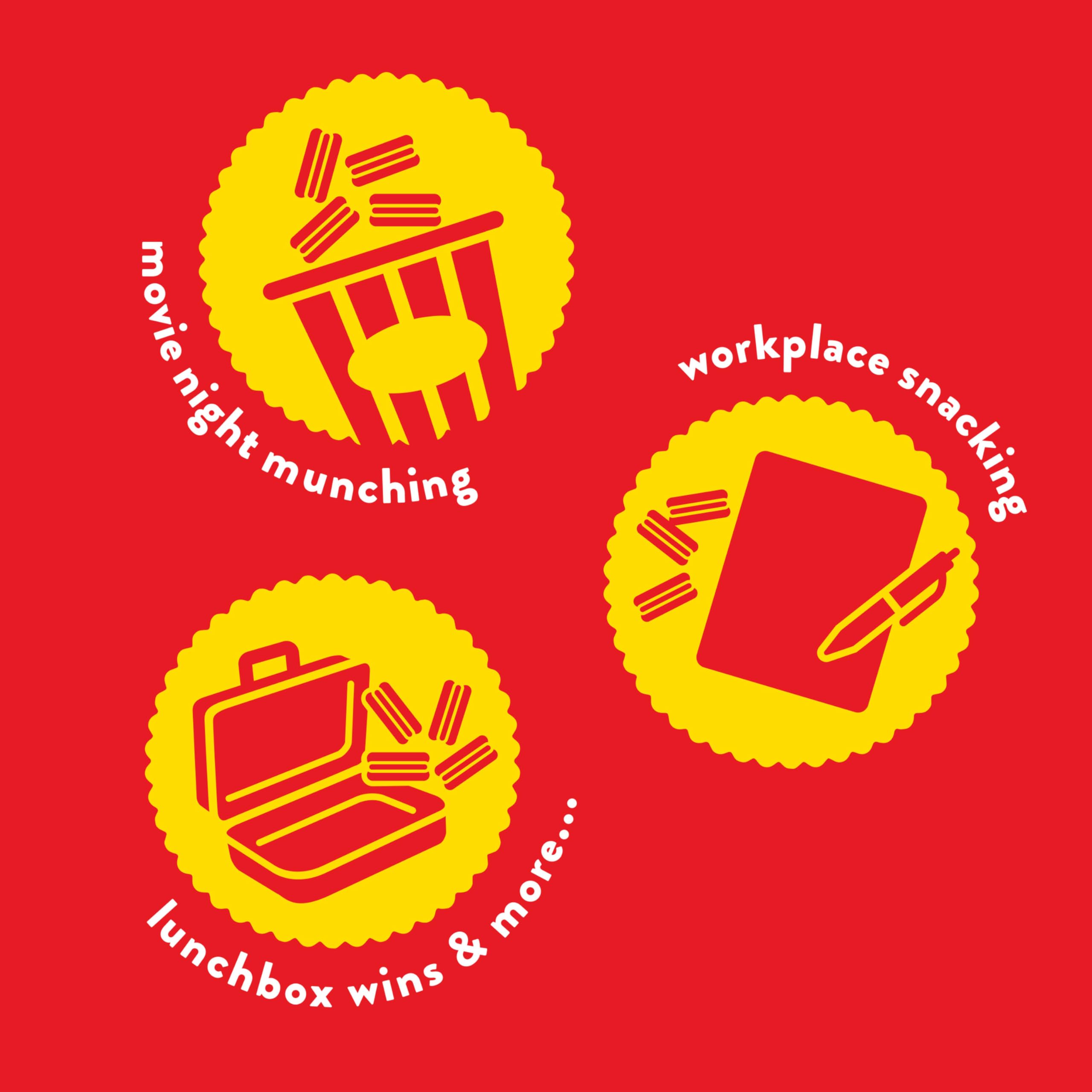 RITZ Bits Cheese Sandwich Crackers, Bulk Lunch Snacks, 40 Snack Packs (4 Boxes) - Image 9