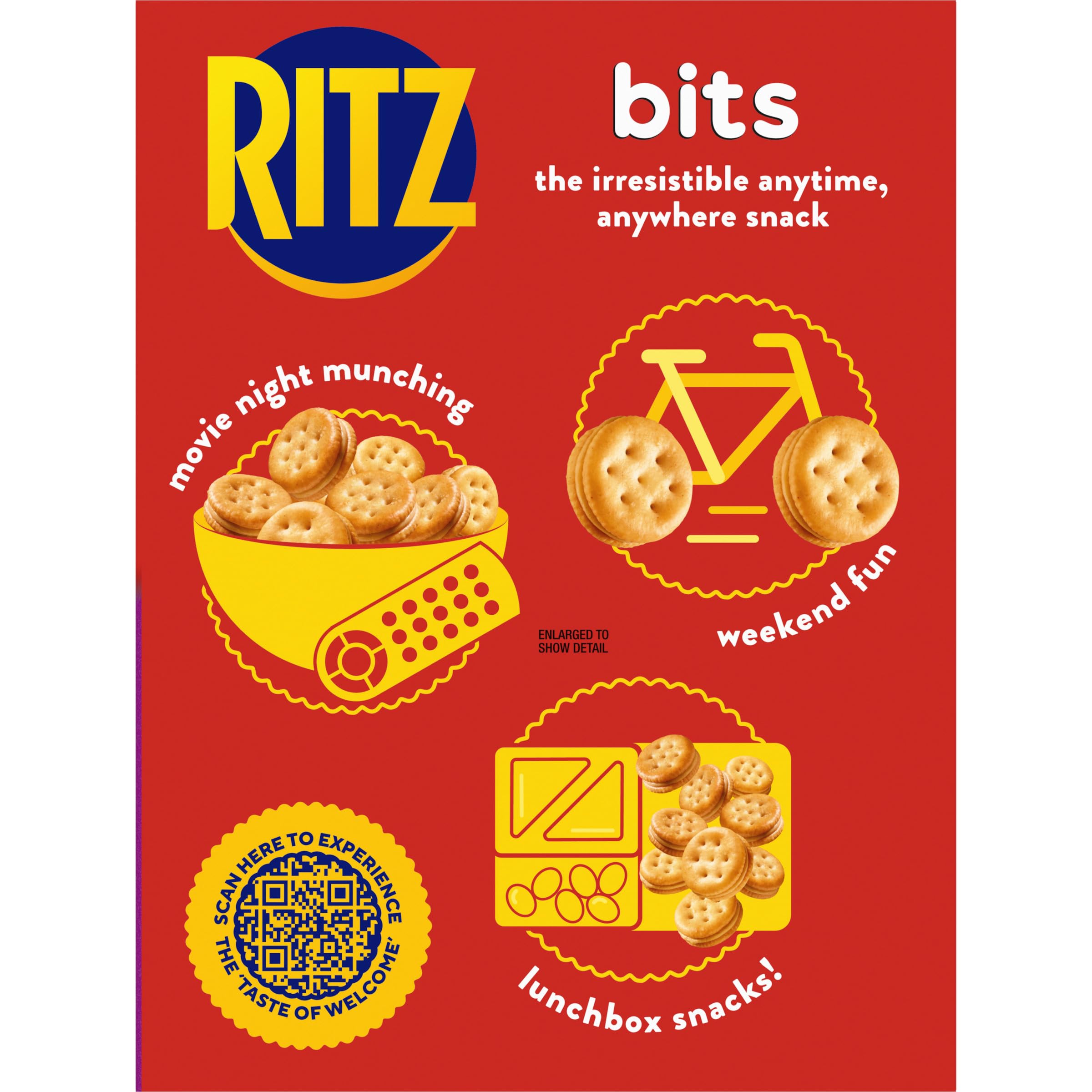 RITZ Bits Peanut Butter Sandwich Crackers, Snacks for Kids and Adults, Lunch Snacks, 8.8 oz - Image 15