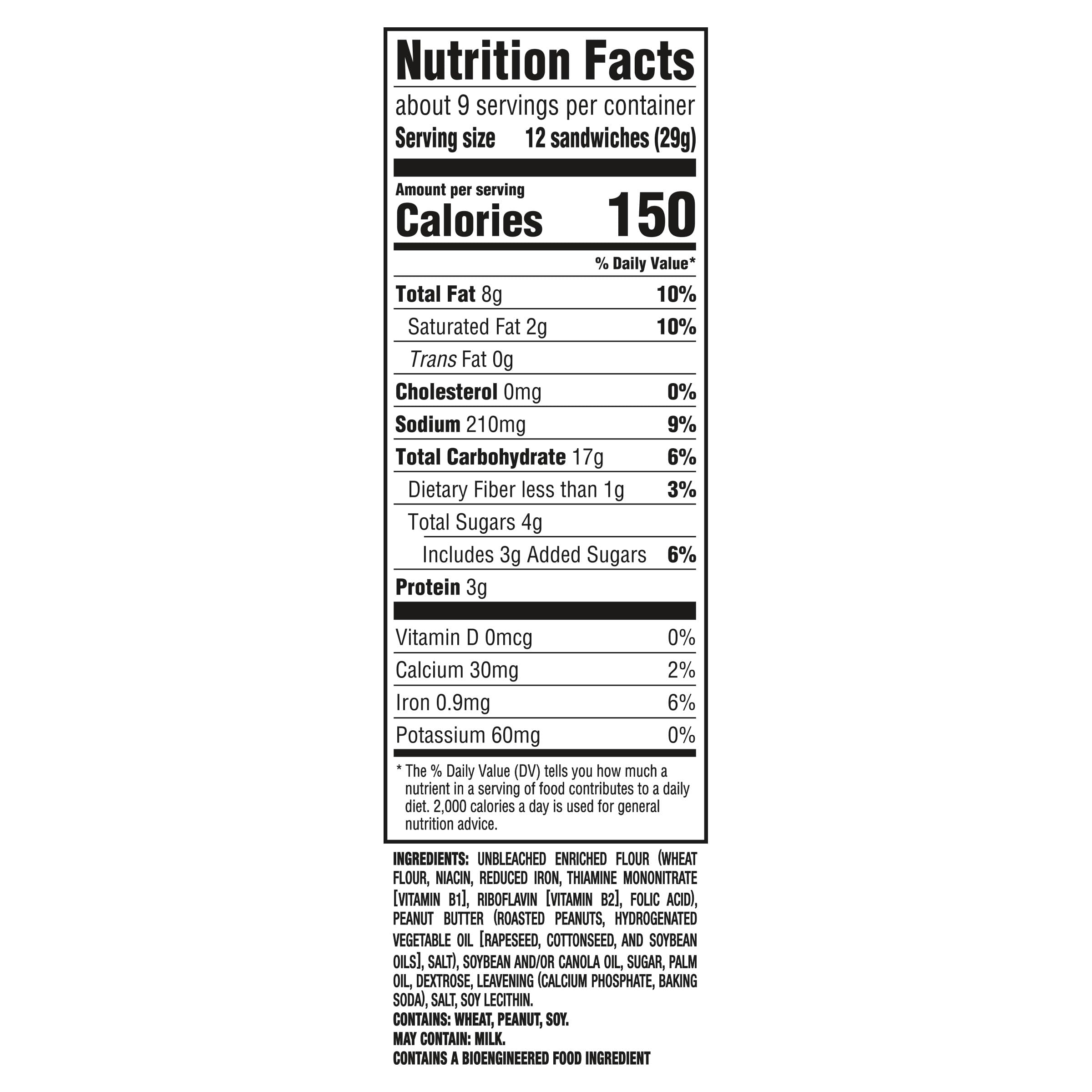 RITZ Bits Peanut Butter Sandwich Crackers, Snacks for Kids and Adults, Lunch Snacks, 8.8 oz - Image 6