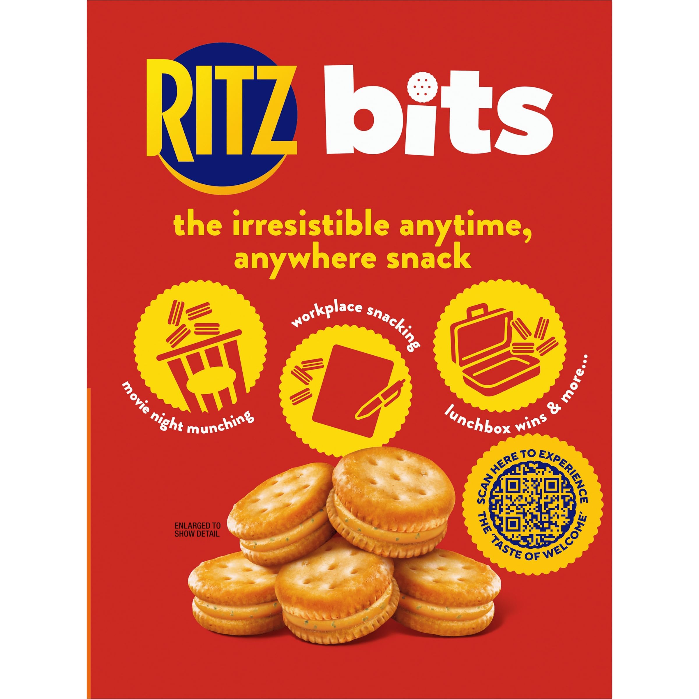 RITZ Bits Spicy Queso Cheese Sandwich Crackers, Snacks for Kids and Adults, Lunch Snacks, 8.8 oz - Image 13