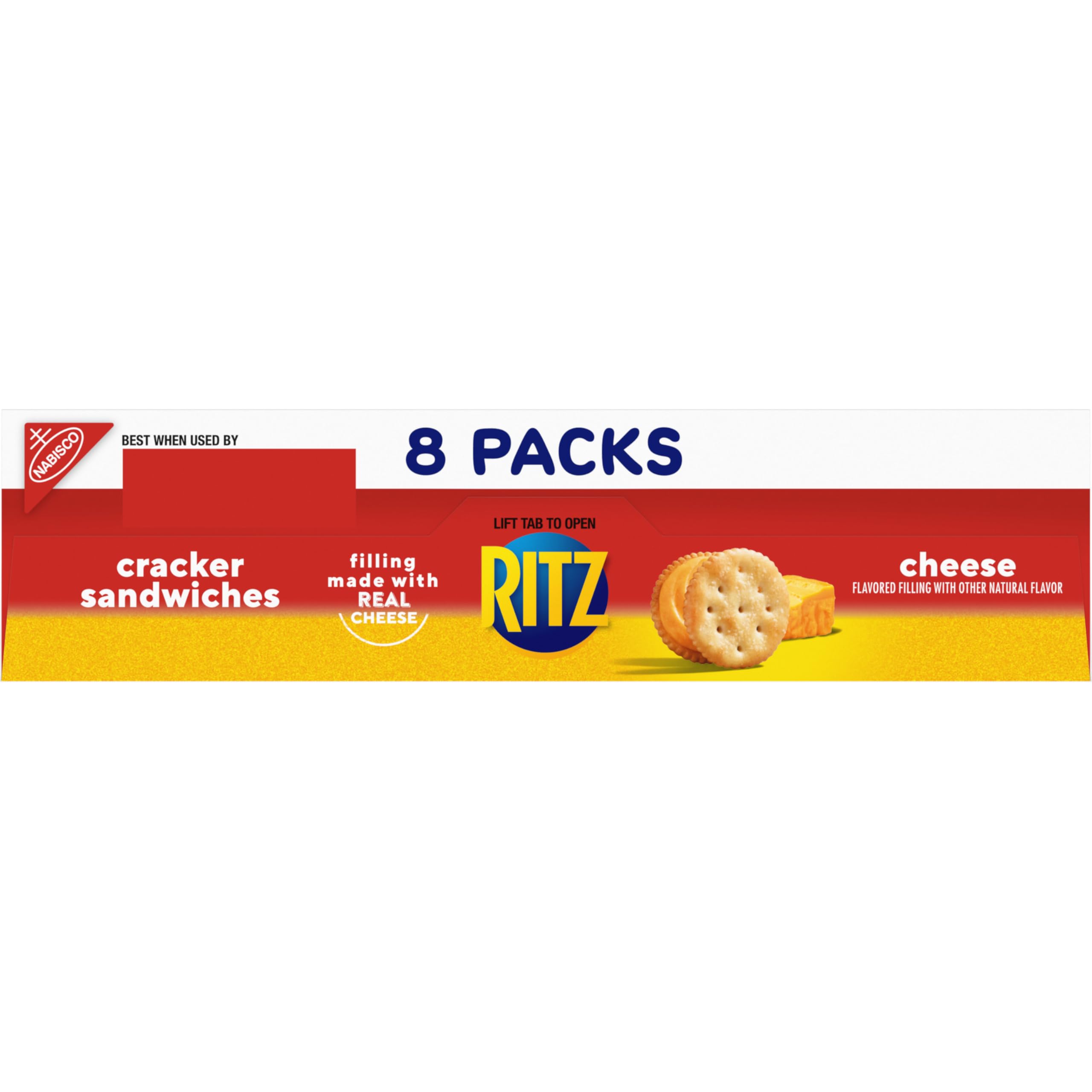 RITZ Cheese Sandwich Crackers, Lunch Snacks, 112 Snack Packs (14 Boxes, 6 Crackers Per Pack) - Image 18