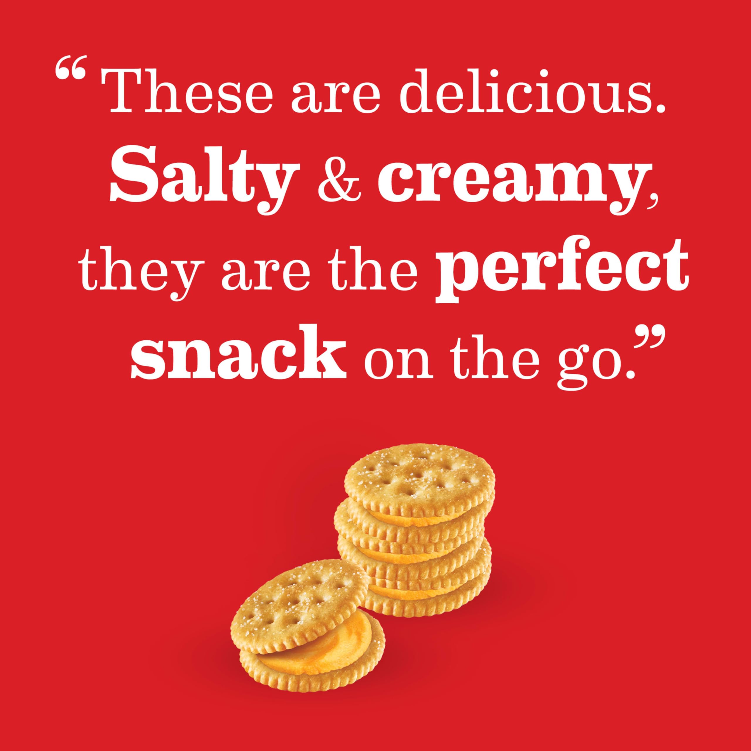 RITZ Cheese Sandwich Crackers, Lunch Snacks, 20 Snack Packs (6 Crackers Per Pack) - Image 12