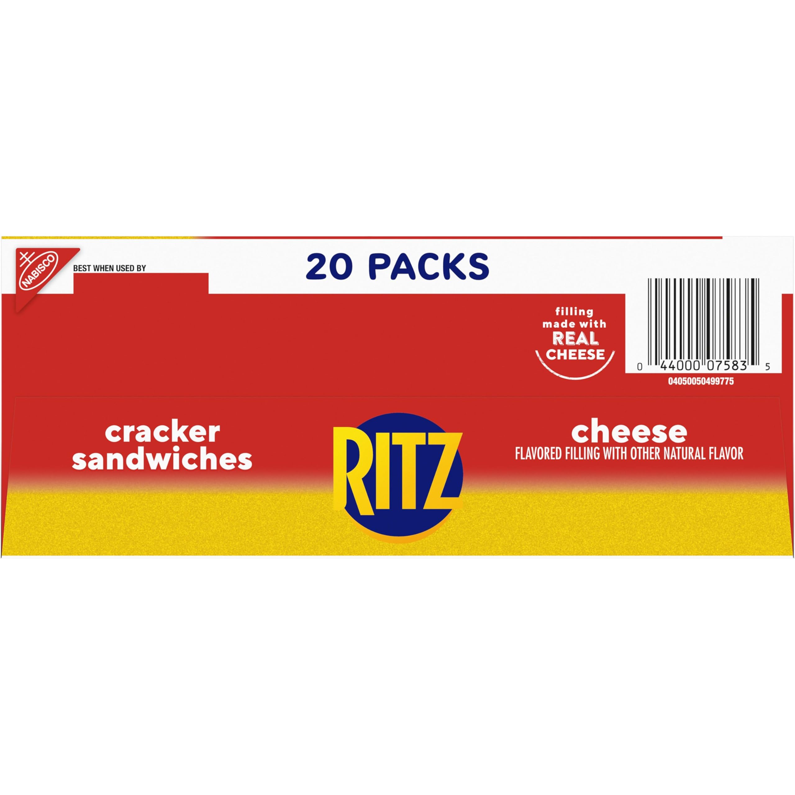 RITZ Cheese Sandwich Crackers, Lunch Snacks, 20 Snack Packs (6 Crackers Per Pack) - Image 17