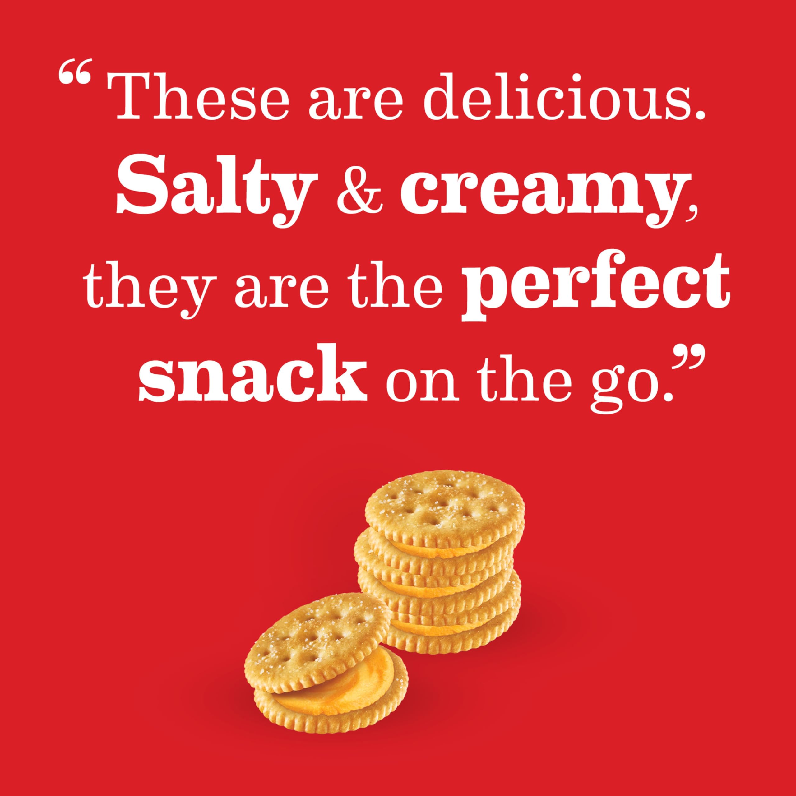 RITZ Cheese Sandwich Crackers, Lunch Snacks, 48 Snack Packs (6 Boxes, 6 Crackers Per Pack) - Image 13