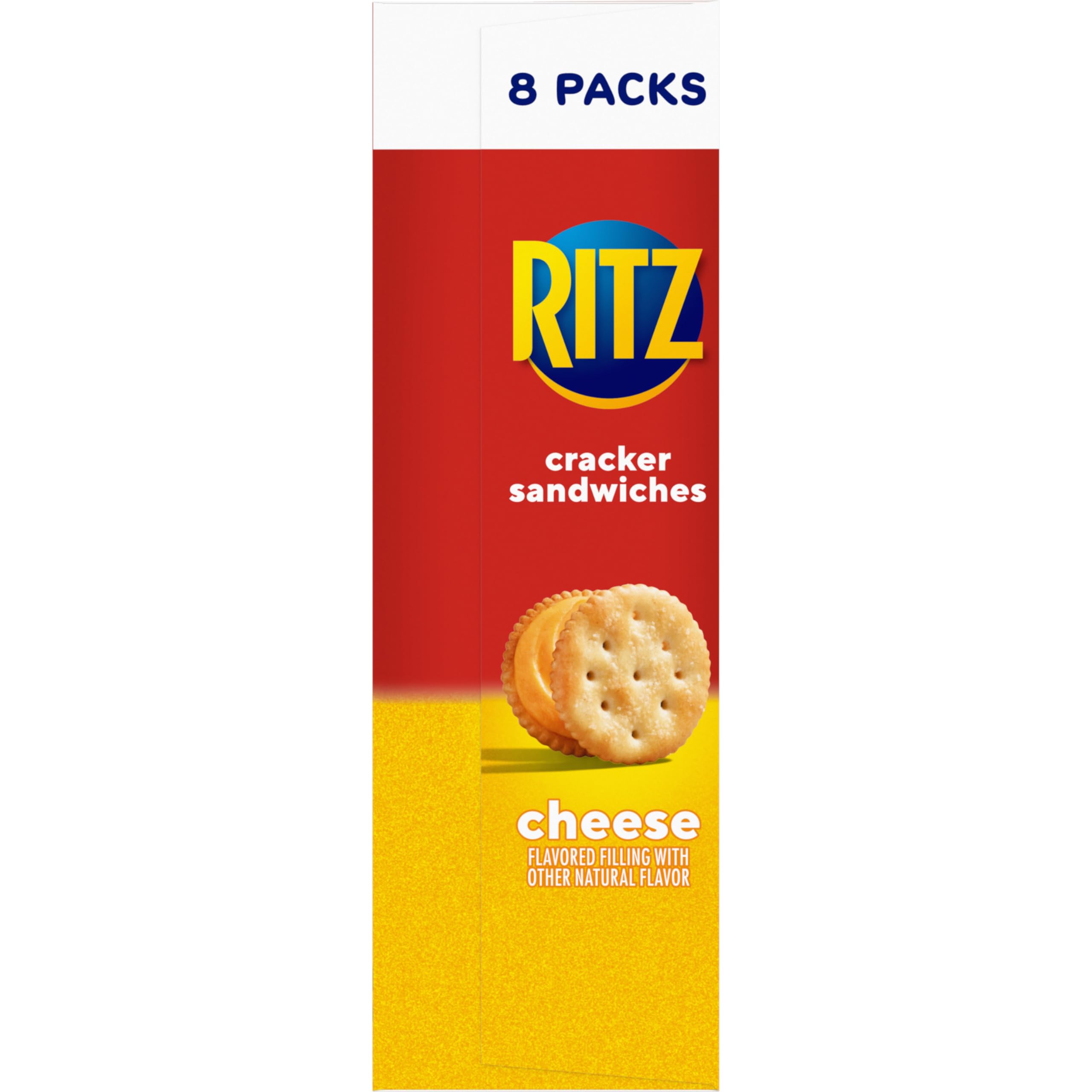 RITZ Cheese Sandwich Crackers, Lunch Snacks, 48 Snack Packs (6 Boxes, 6 Crackers Per Pack) - Image 16