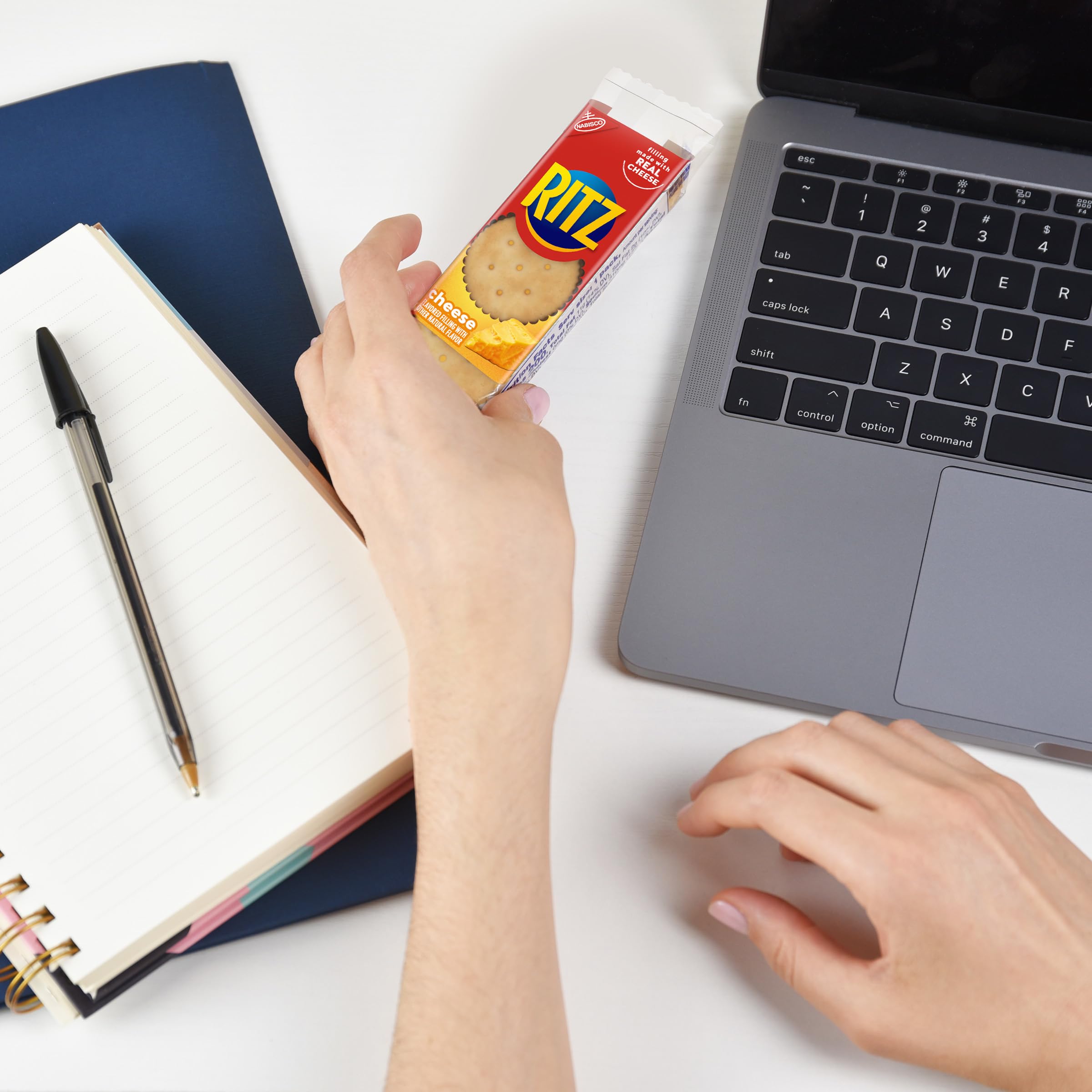 RITZ Cheese Sandwich Crackers, Lunch Snacks, 8 Snack Packs (6 Crackers Per Pack) - Image 11
