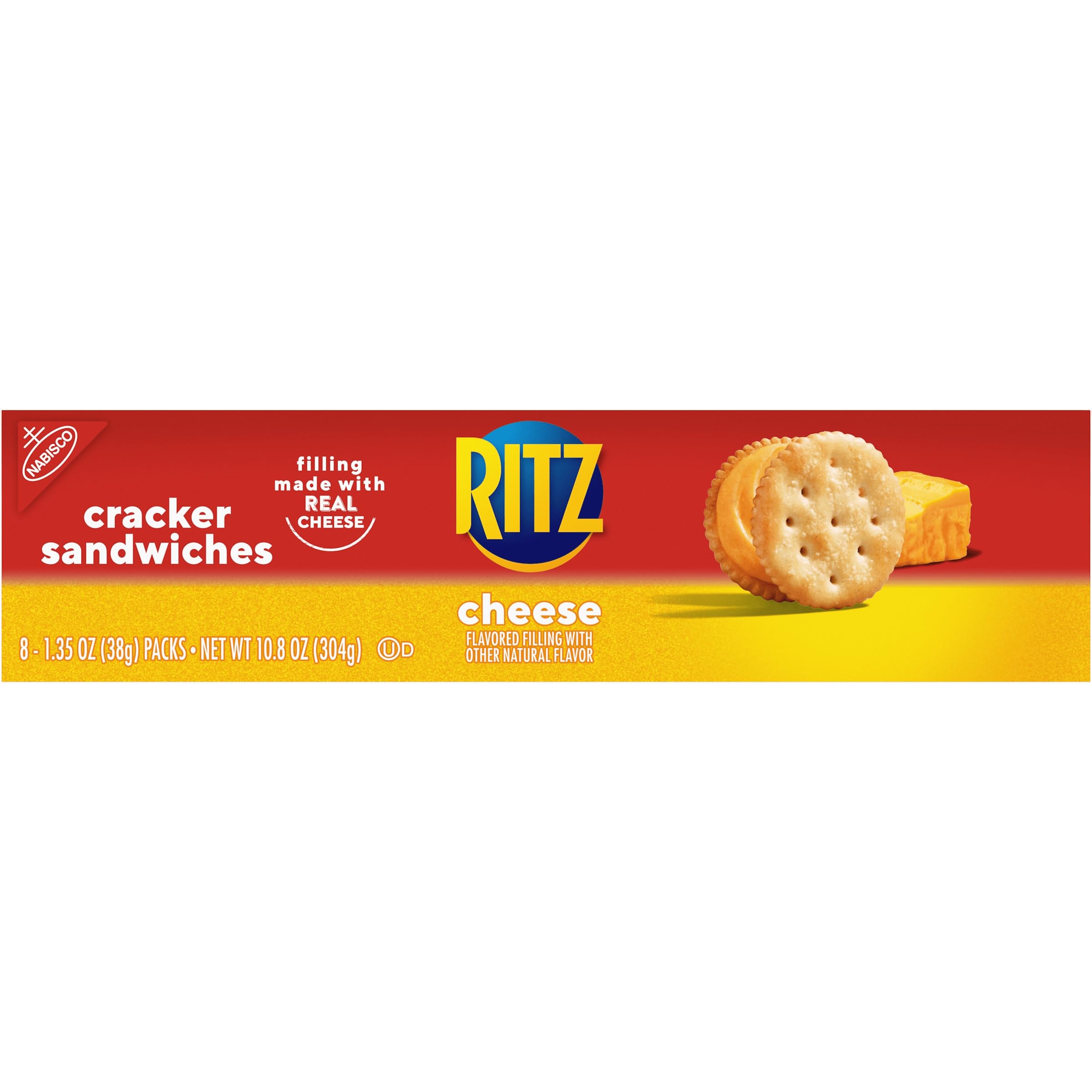 RITZ Cheese Sandwich Crackers, Lunch Snacks, 8 Snack Packs (6 Crackers Per Pack) - Image 19