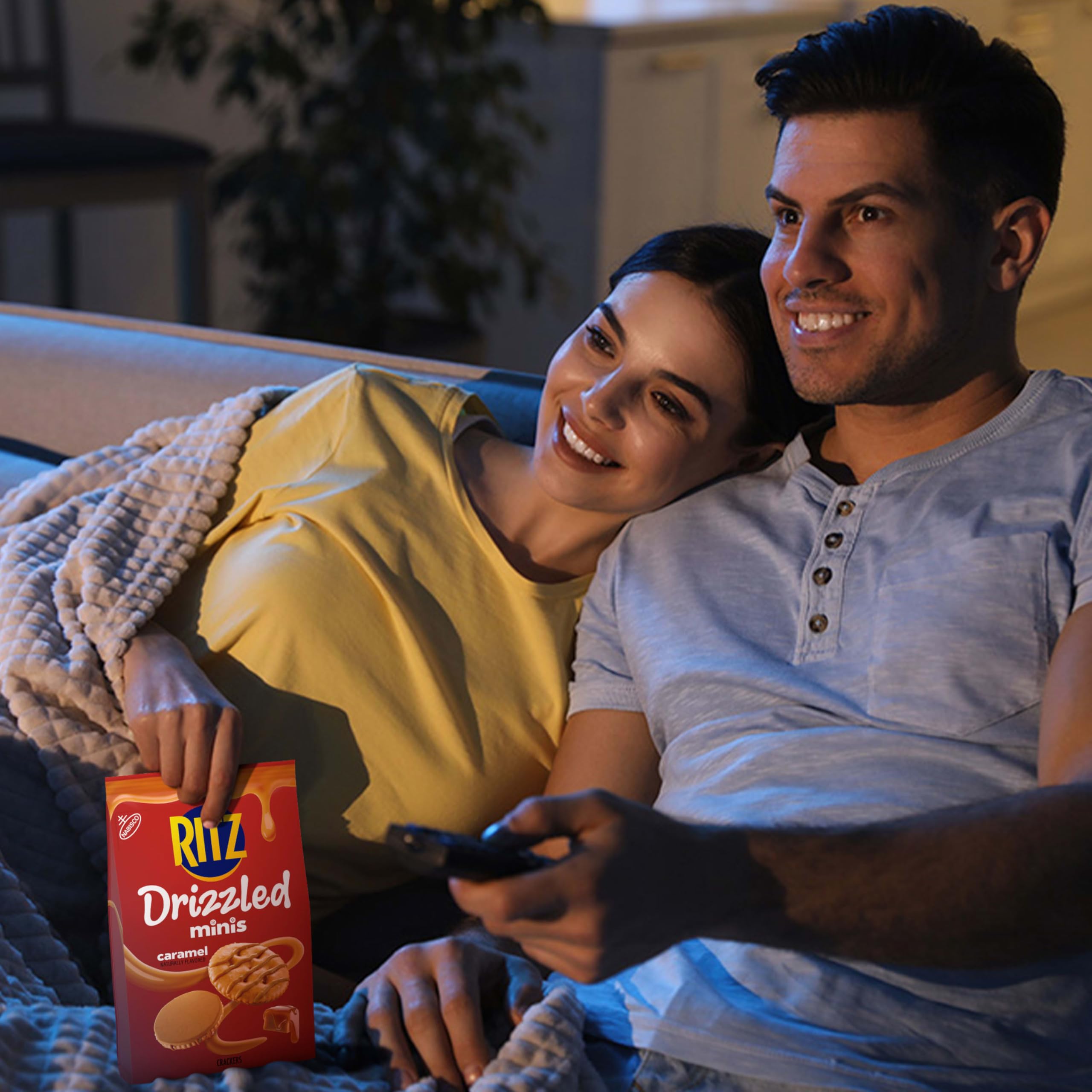 RITZ Drizzled Minis Caramel Crackers, Snacks for Kids and Adults, Party Snacks, 6-8 oz Bags - Image 7
