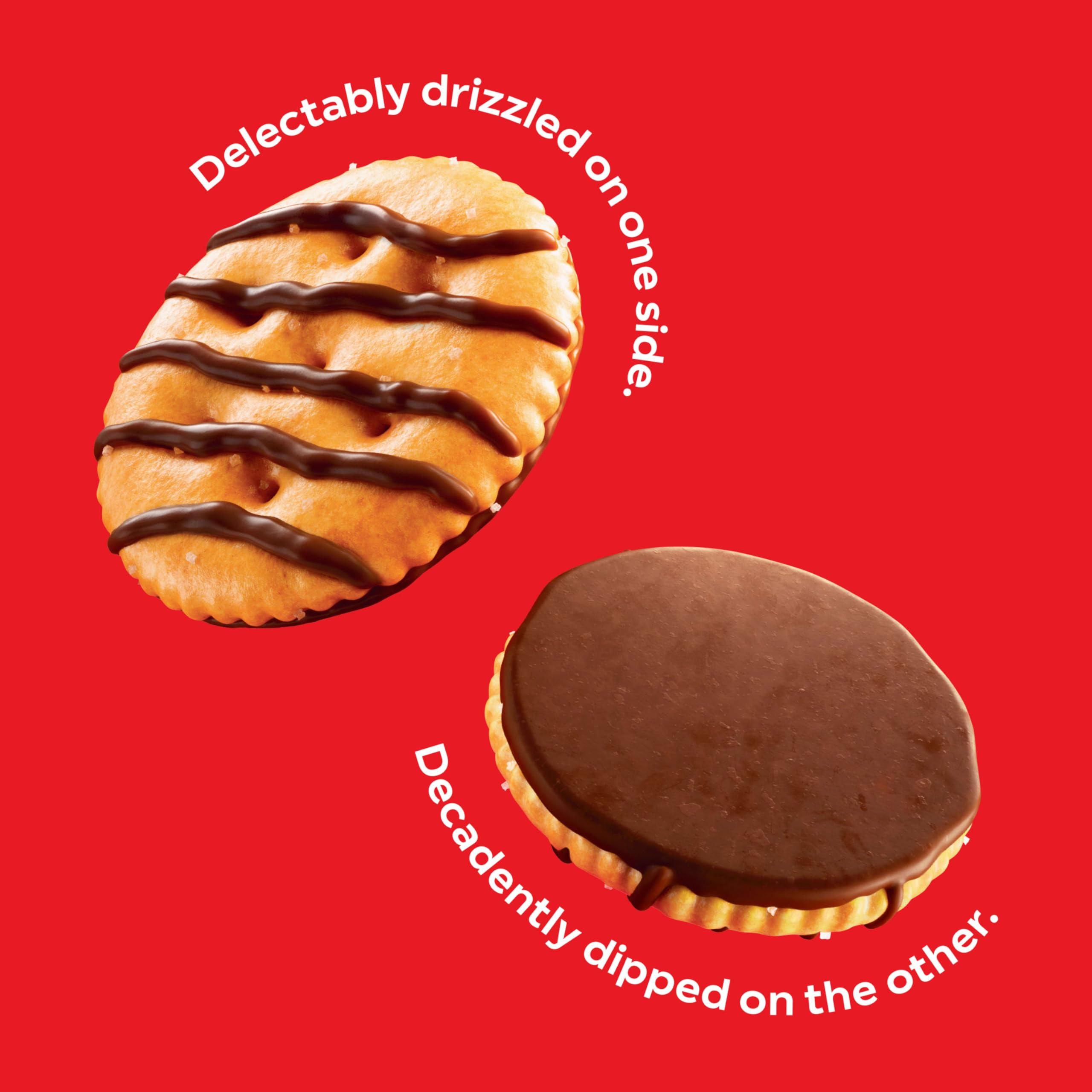 RITZ Drizzled Minis Fudge Crackers, Snacks for Kids and Adults, Party Snacks, 8 oz - Image 9