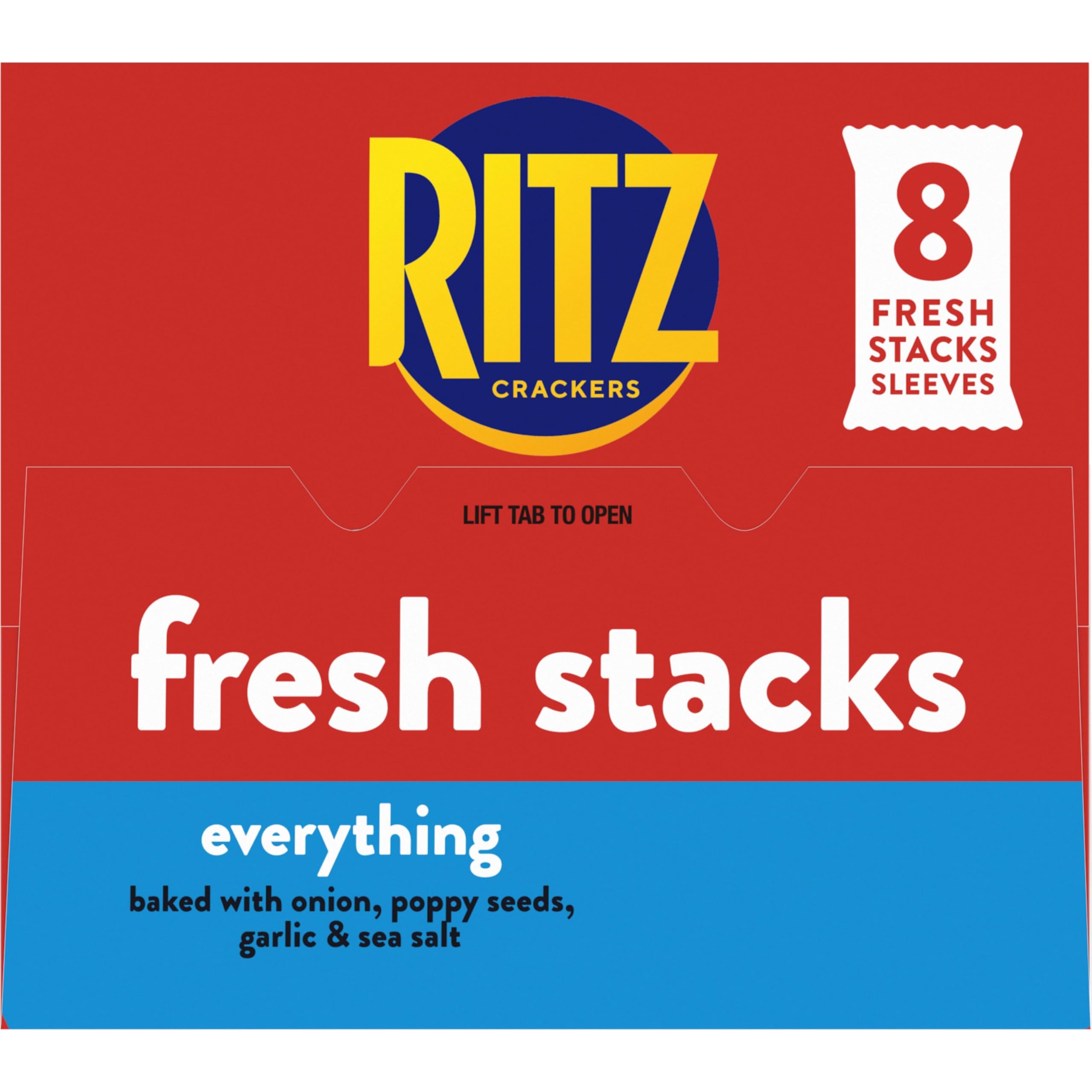 RITZ Fresh Stacks Everything Crackers, Bulk Travel Snacks, 6 Boxes (48 Multi Snack Packs) - Image 19