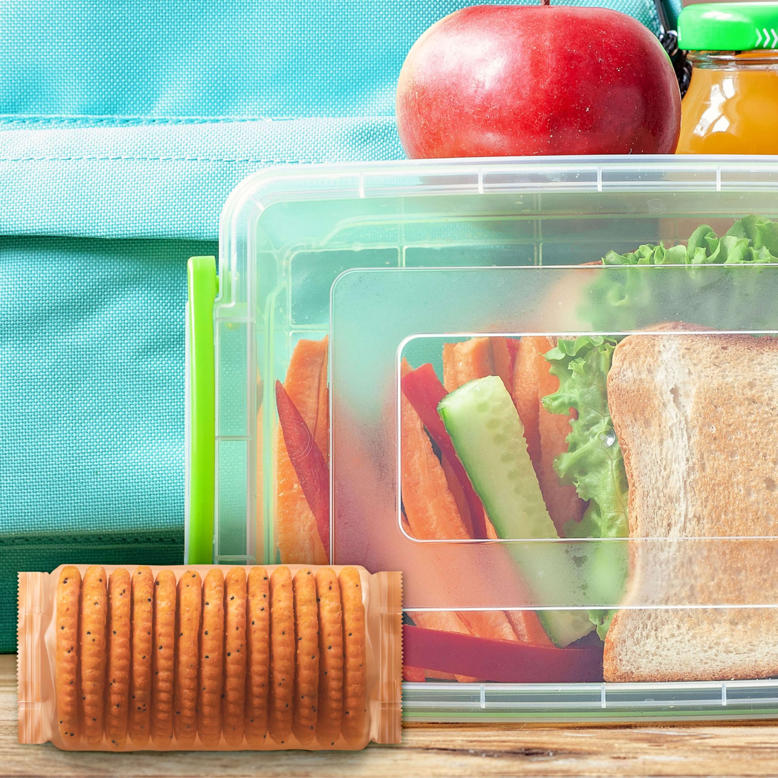 RITZ Fresh Stacks Everything Crackers, Bulk Travel Snacks, 6 Boxes (48 Multi Snack Packs) - Image 8