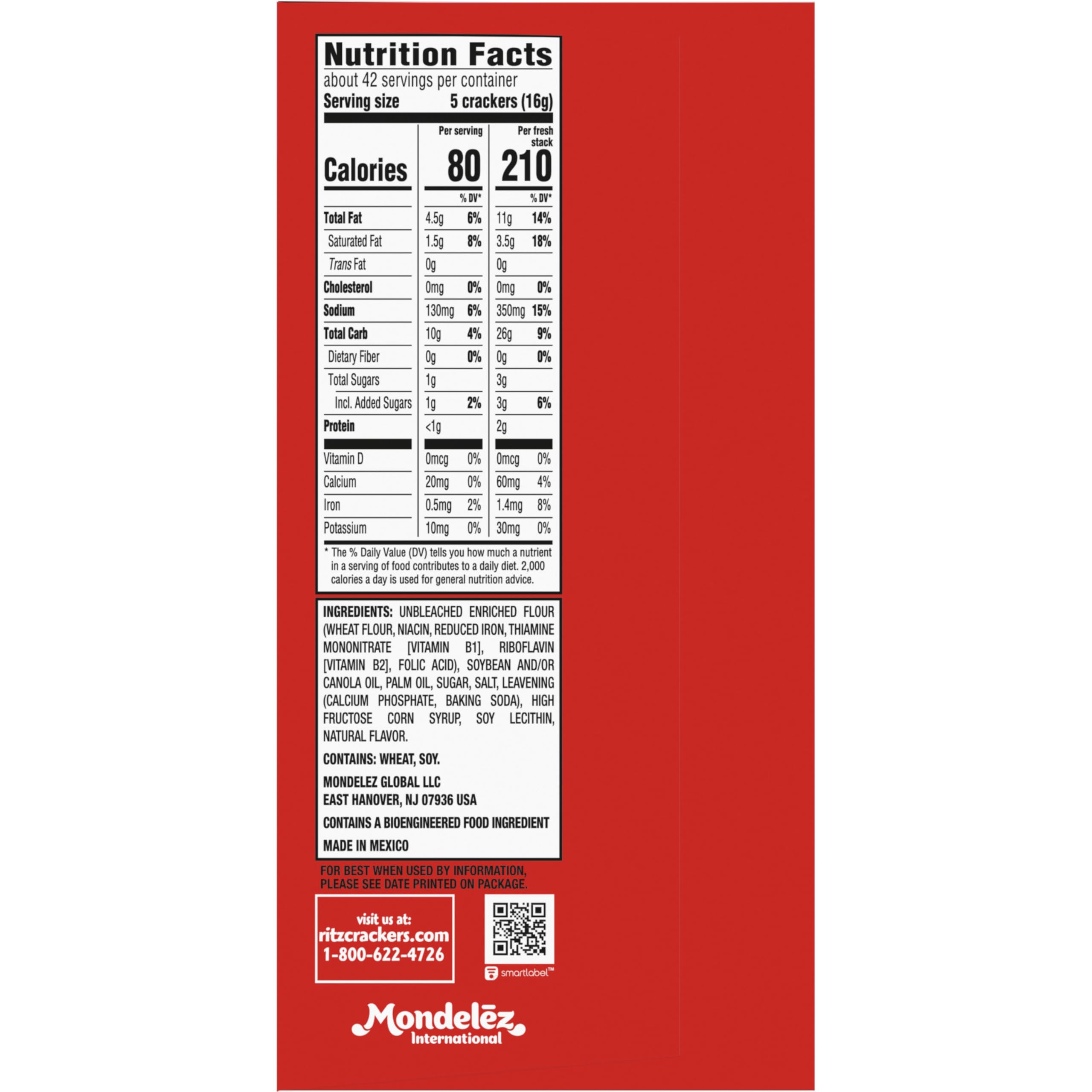 RITZ Fresh Stacks Original Crackers, Bulk Travel Snacks, Party Size, School Snacks, 6 Boxes (96 Multi Snack Packs) - Image 3