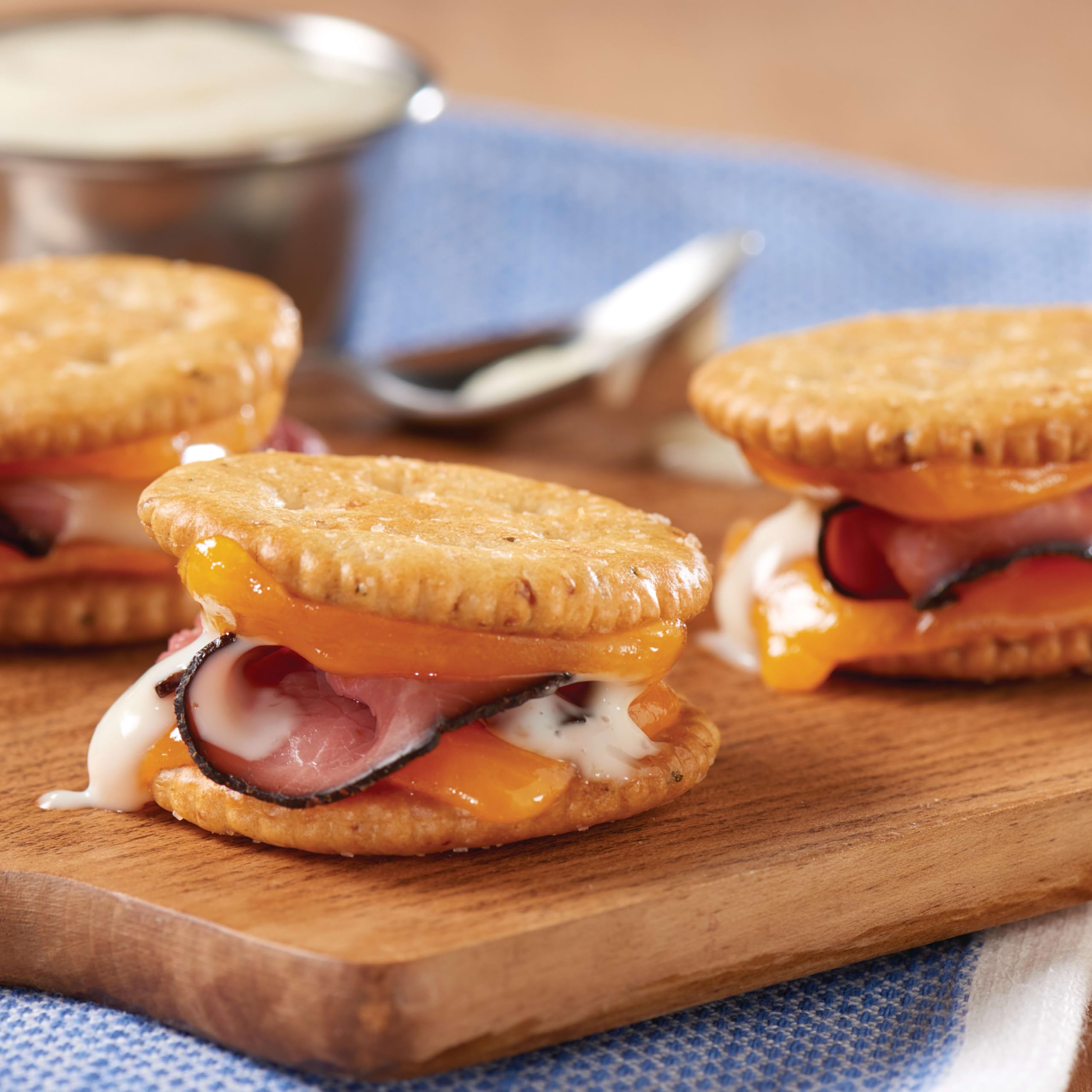 RITZ Fresh Stacks Savory Onion Crackers, Bulk Travel Snacks, 6 Boxes (48 Multi Snack Packs) - Image 7