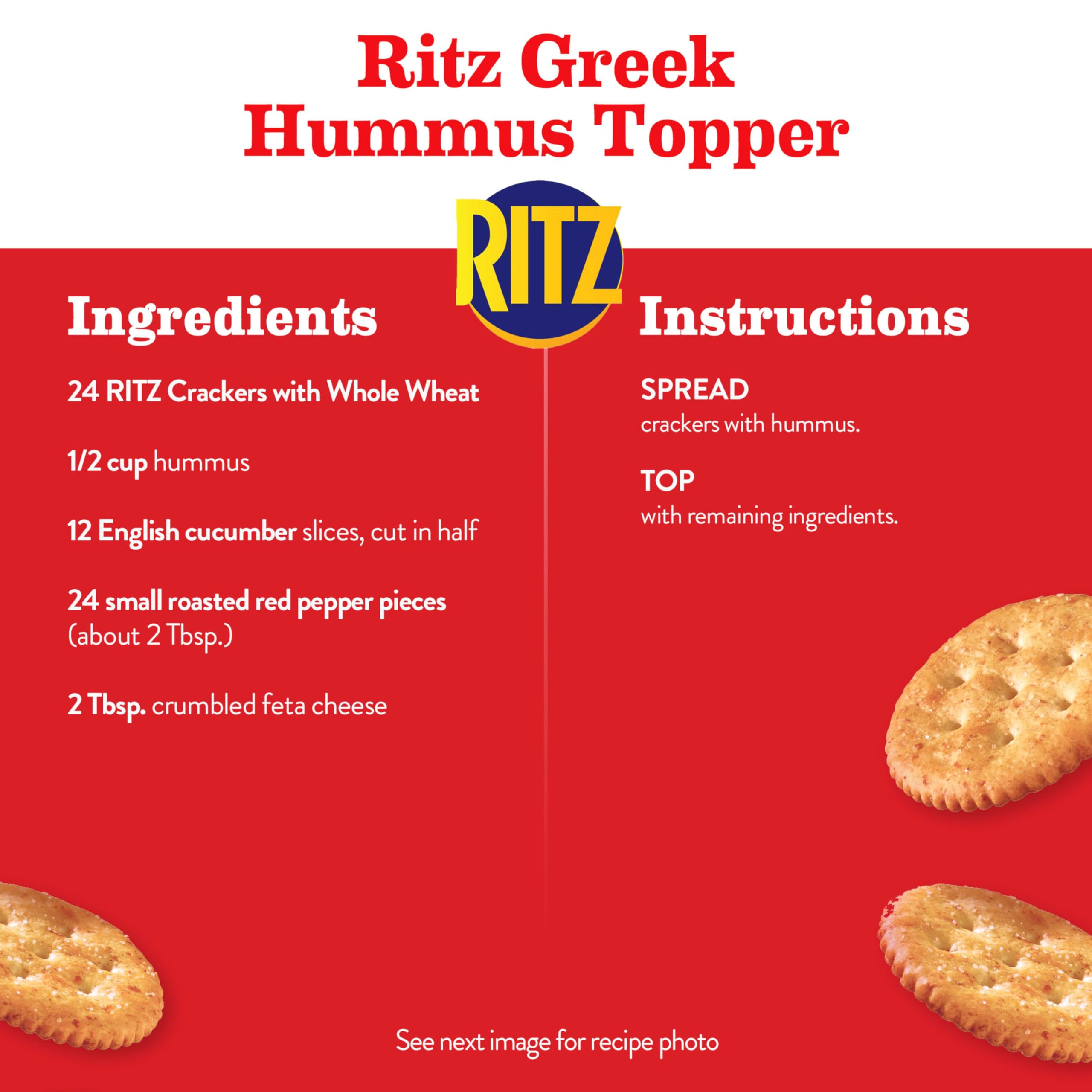 RITZ Fresh Stacks Whole Wheat Crackers, Bulk Travel Snacks, 6 Boxes (48 Multi Snack Packs) - Image 13