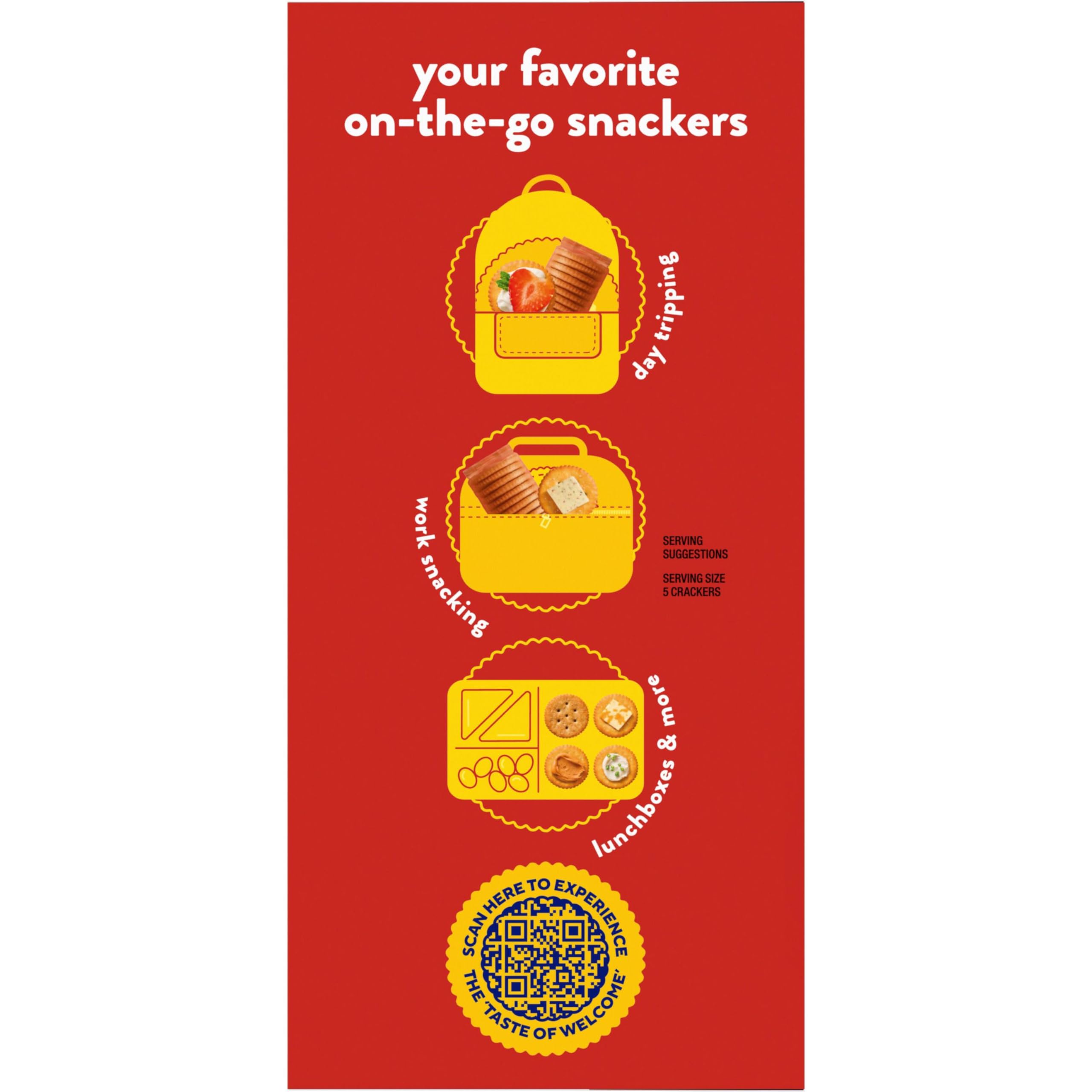 RITZ Fresh Stacks Whole Wheat Crackers, Bulk Travel Snacks, 6 Boxes (48 Multi Snack Packs) - Image 19