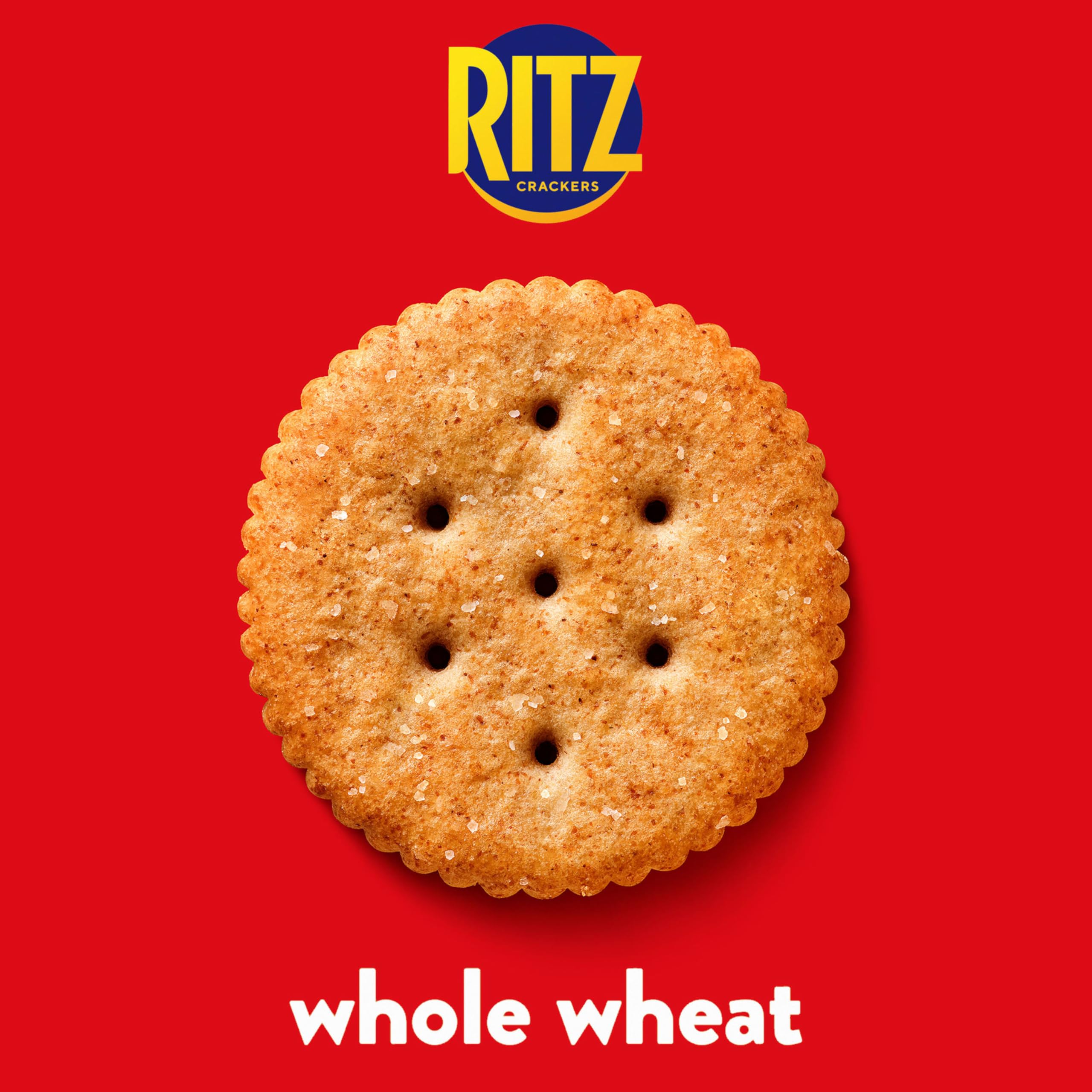 RITZ Fresh Stacks Whole Wheat Crackers, Bulk Travel Snacks, 6 Boxes (48 Multi Snack Packs) - Image 6