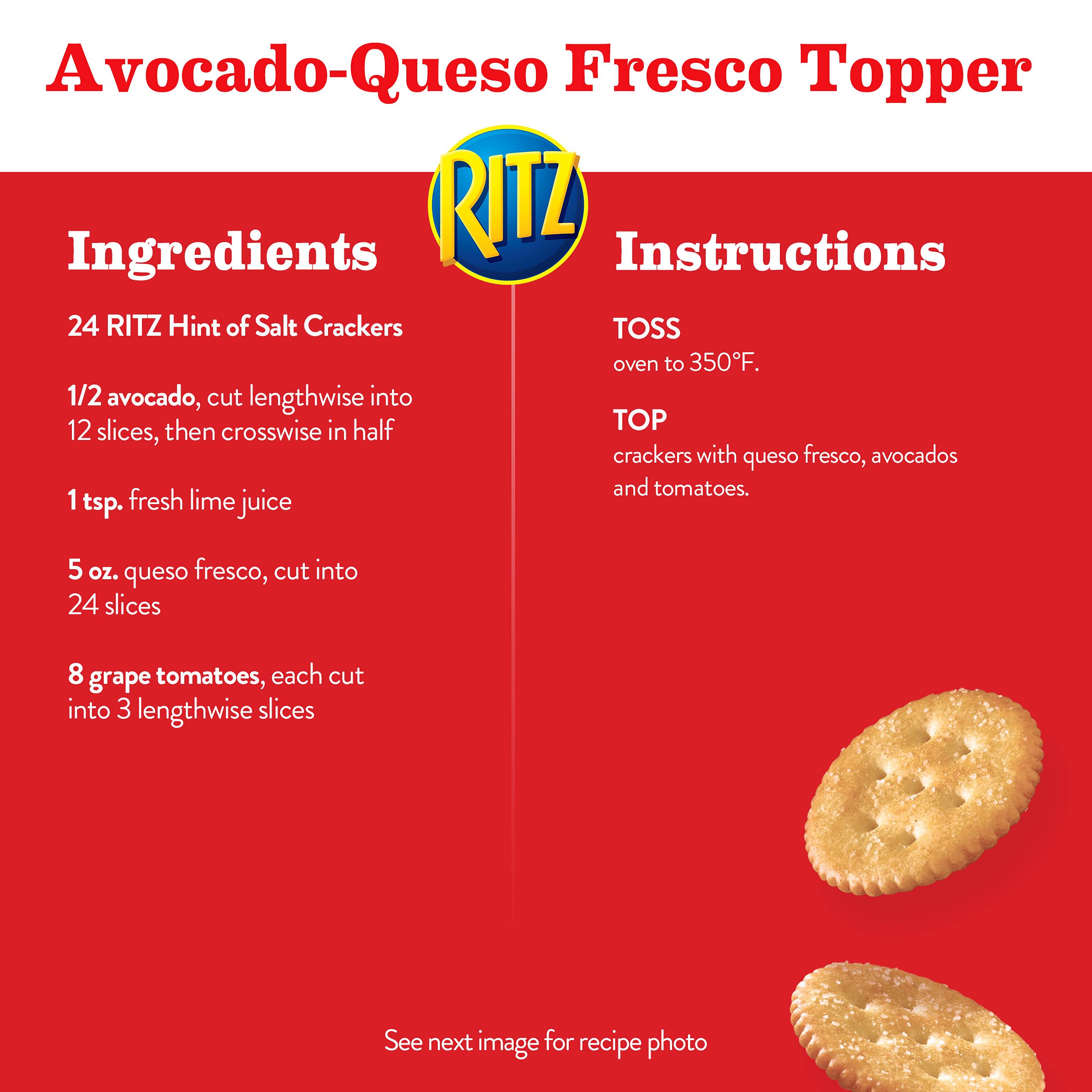 RITZ Hint of Salt Crackers, Snacks for Kids and Adults, Lunch Snacks, 13.7 oz - Image 10