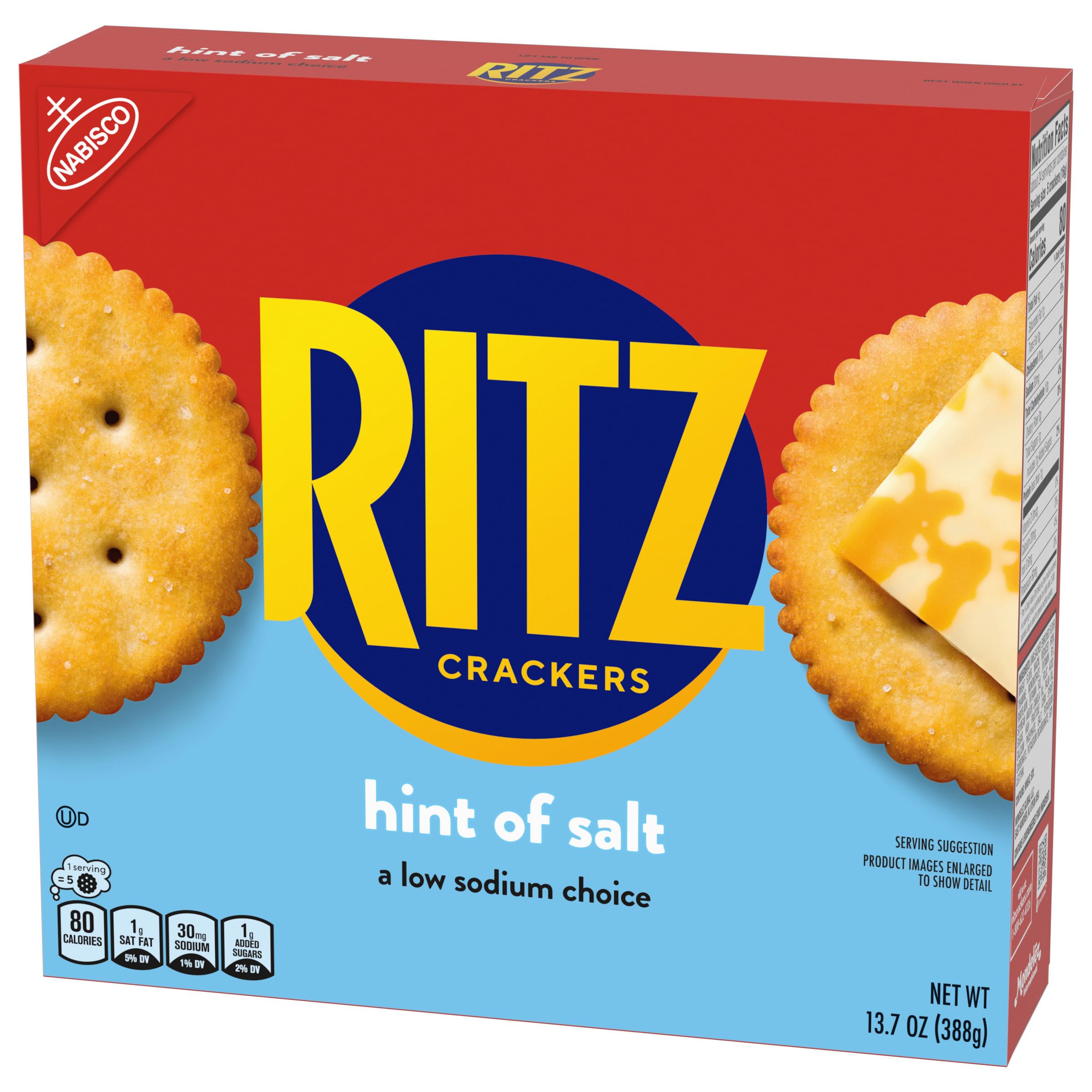 RITZ Hint of Salt Crackers, Snacks for Kids and Adults, Lunch Snacks, 13.7 oz - Image 14