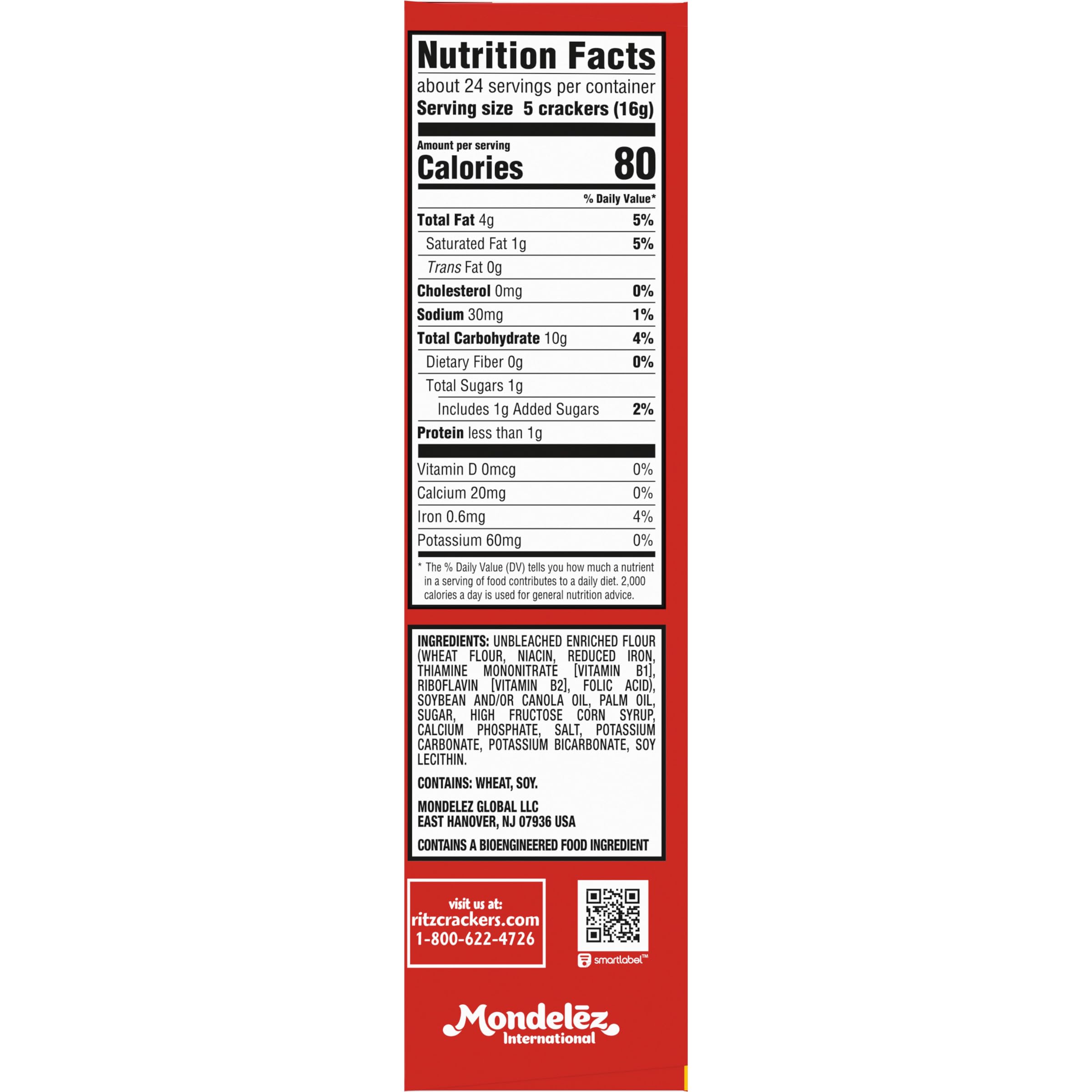 RITZ Hint of Salt Crackers, Snacks for Kids and Adults, Lunch Snacks, 13.7 oz - Image 3