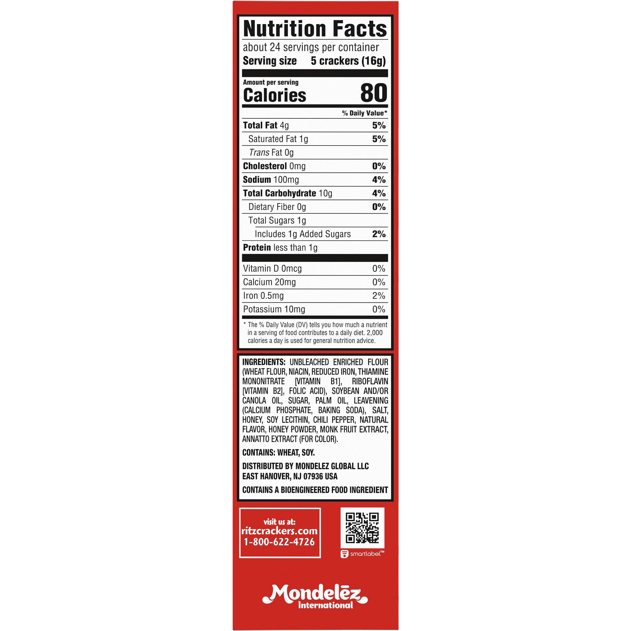 RITZ Hot Honey Crackers, Snacks for Kids and Adults, Lunch Snacks, 13.7 oz - Image 3