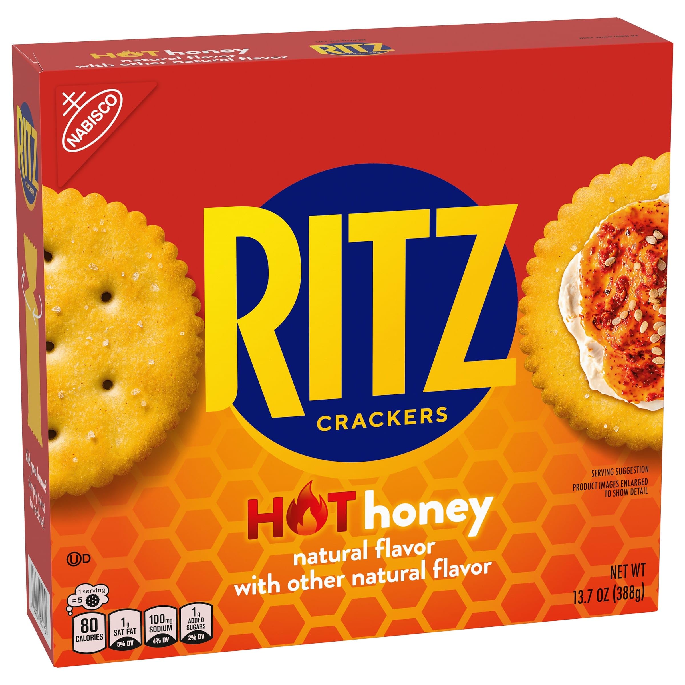 RITZ Hot Honey Crackers, Snacks for Kids and Adults, Lunch Snacks, 13.7 oz - Image 9