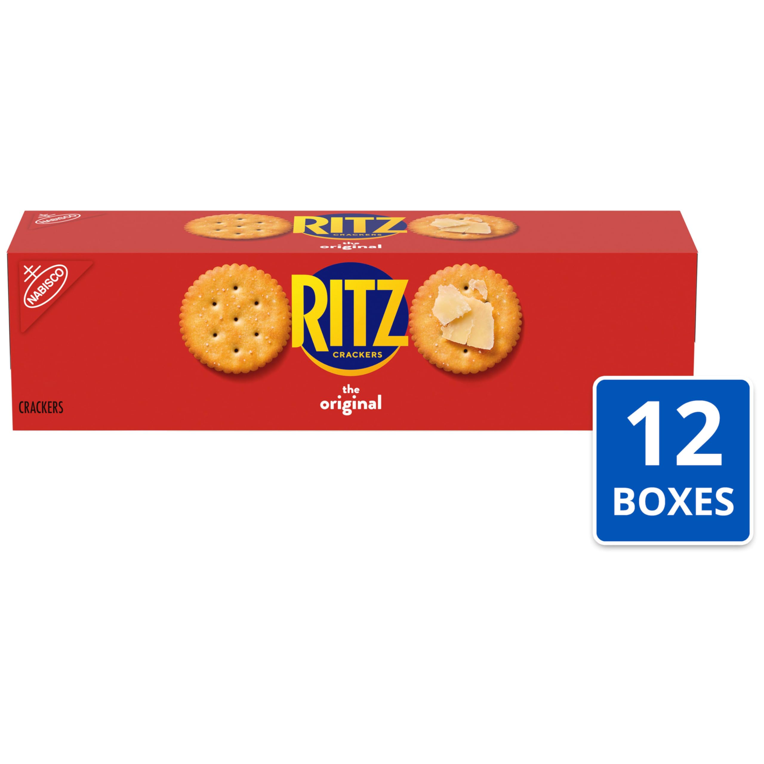 RITZ Original Crackers, Snacks for Kids and Adults, Bulk Lunch Snacks, 12- 3.4 oz. Boxes - Image 4