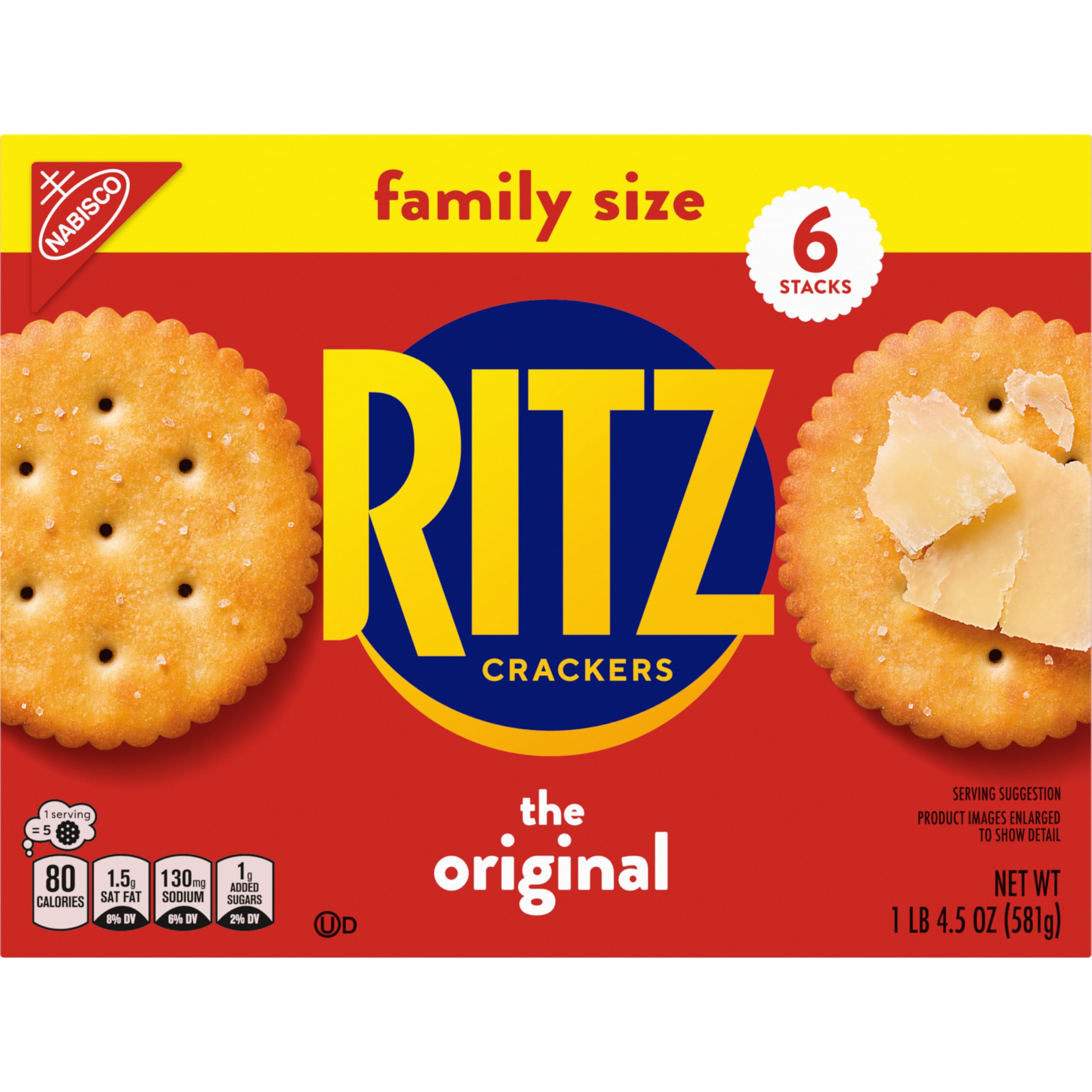 RITZ Original Crackers, Snacks for Kids and Adults, Bulk Lunch Snacks, Family Size, 6 - 20.5 oz Boxes - Image 16