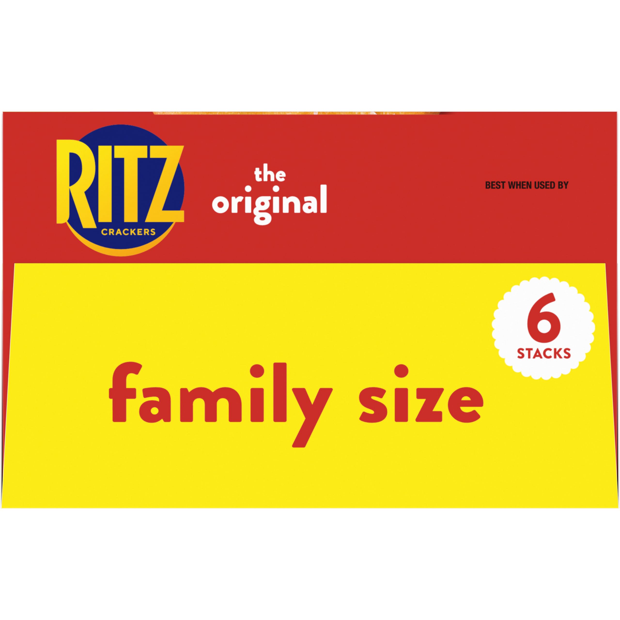 RITZ Original Crackers, Snacks for Kids and Adults, Bulk Lunch Snacks, Family Size, 6 - 20.5 oz Boxes - Image 18