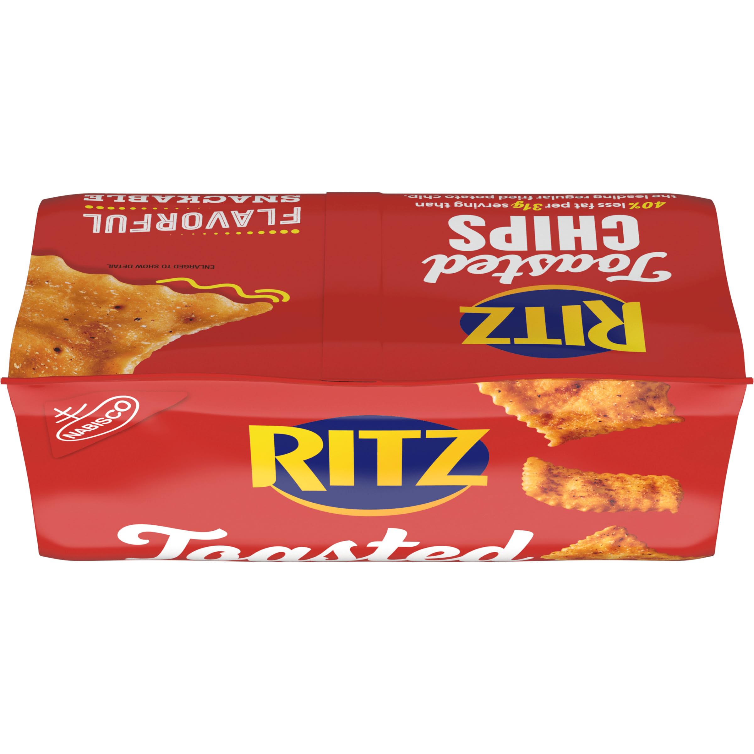 RITZ Toasted Chips Honey BBQ Crackers, Party Snacks, 8.1 oz - Image 14