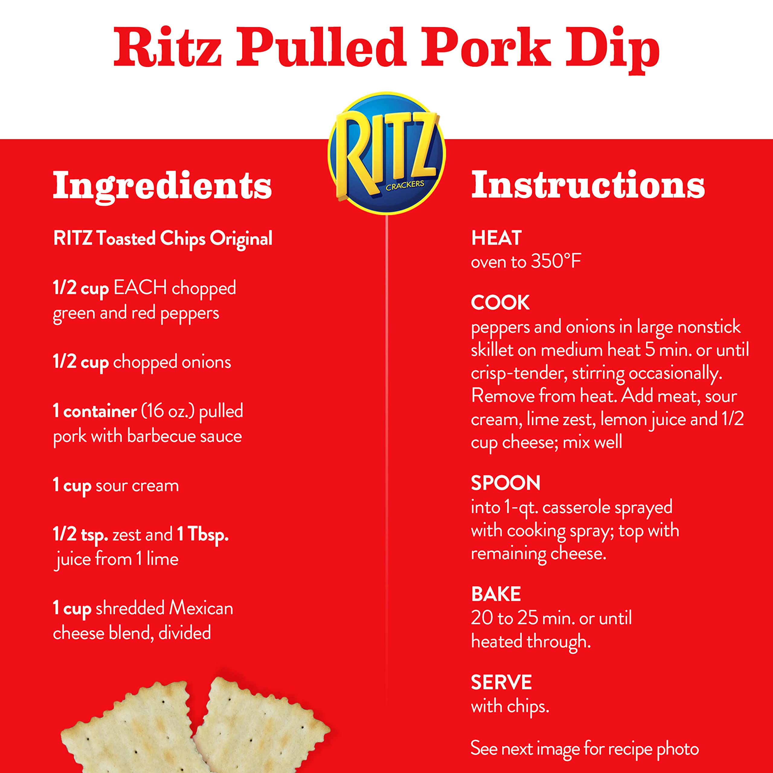 RITZ Toasted Chips Original Crackers, Party Snacks, Bulk Snacks, 6 - 8.1 oz Bags - Image 12