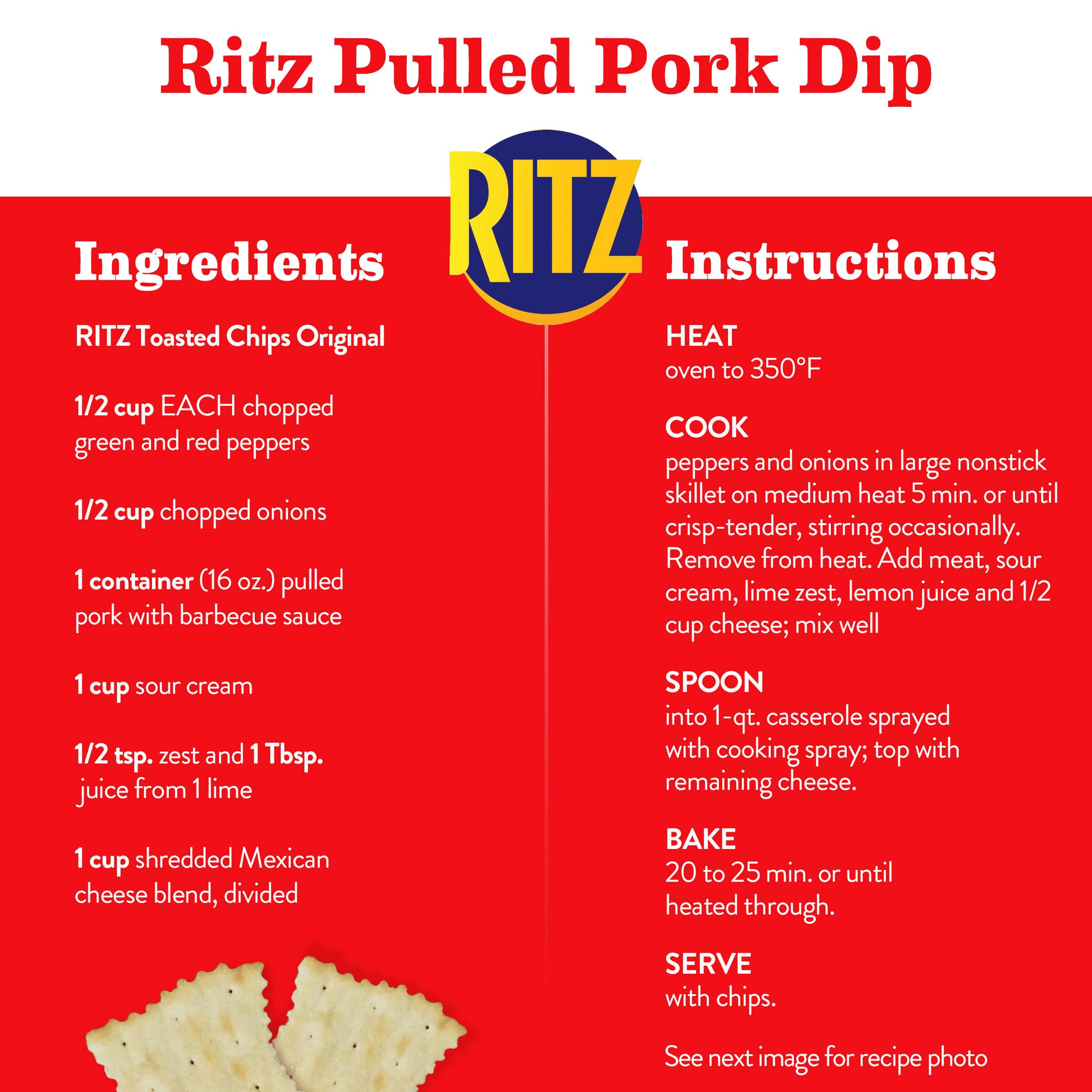 RITZ Toasted Chips Original Crackers, Party Snacks, Family Size, 11.4 oz - Image 11