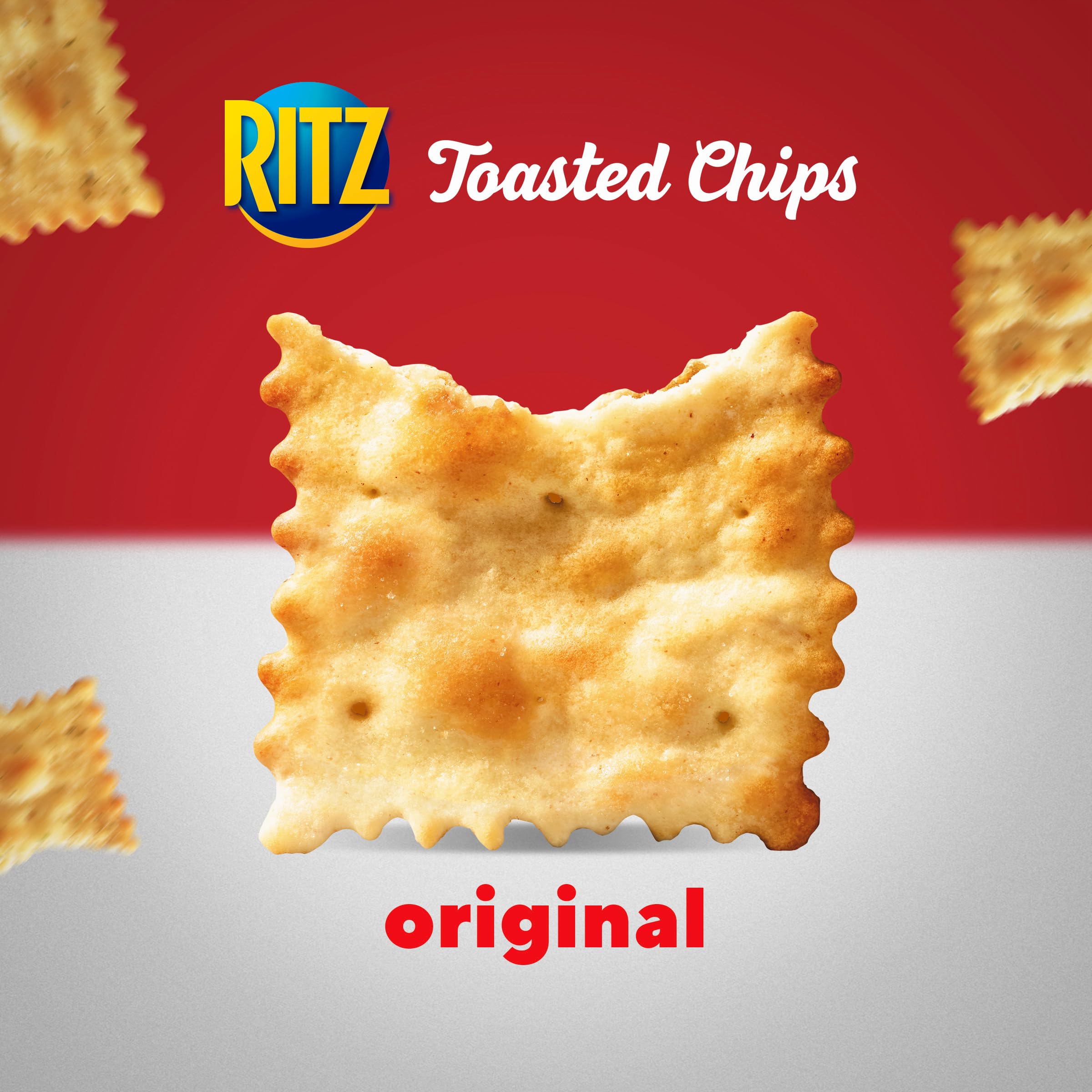 RITZ Toasted Chips Original Crackers, Party Snacks, Family Size, 11.4 oz - Image 4