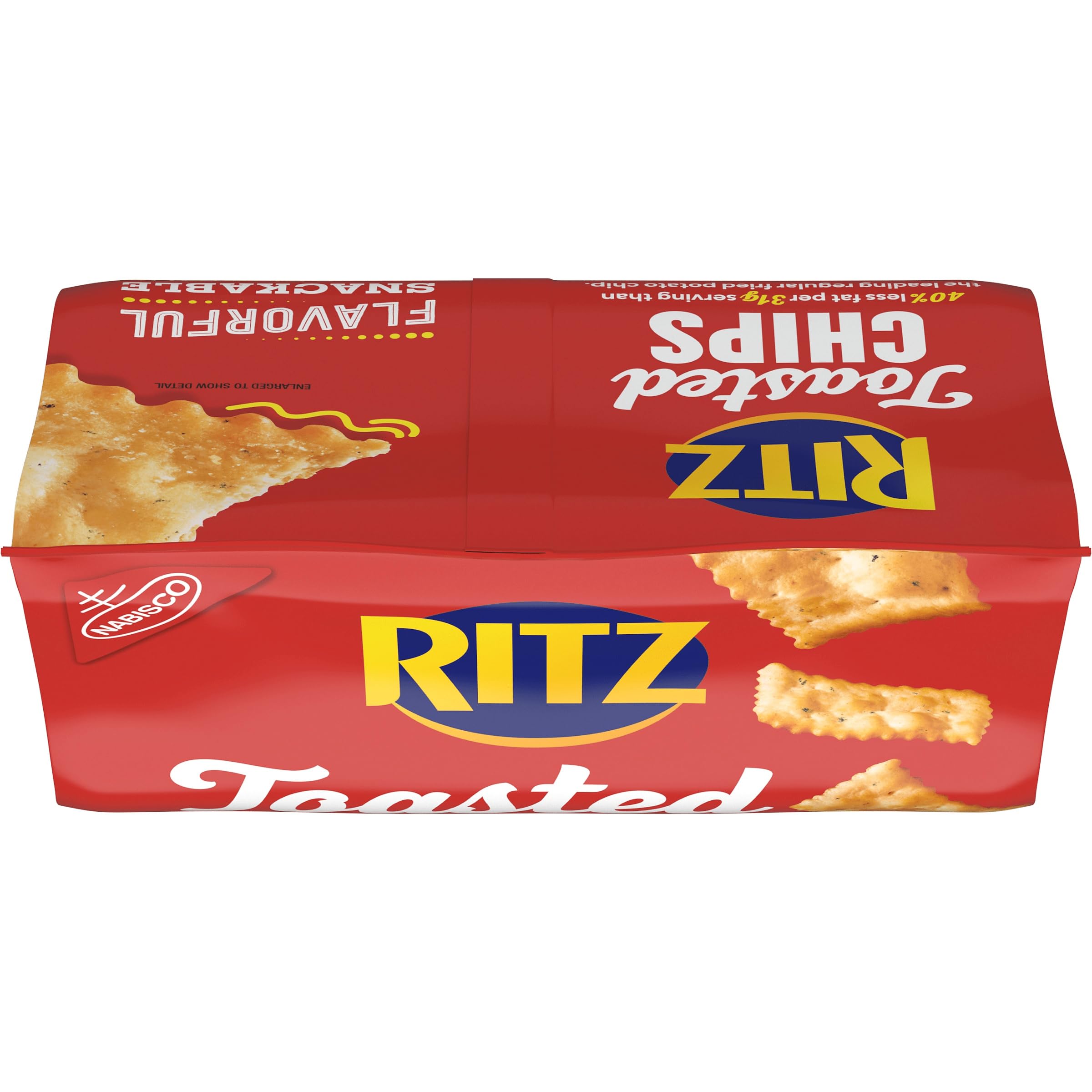 RITZ Toasted Chips Roasted Garlic Crackers, Party Snacks, 8.1 oz - Image 13