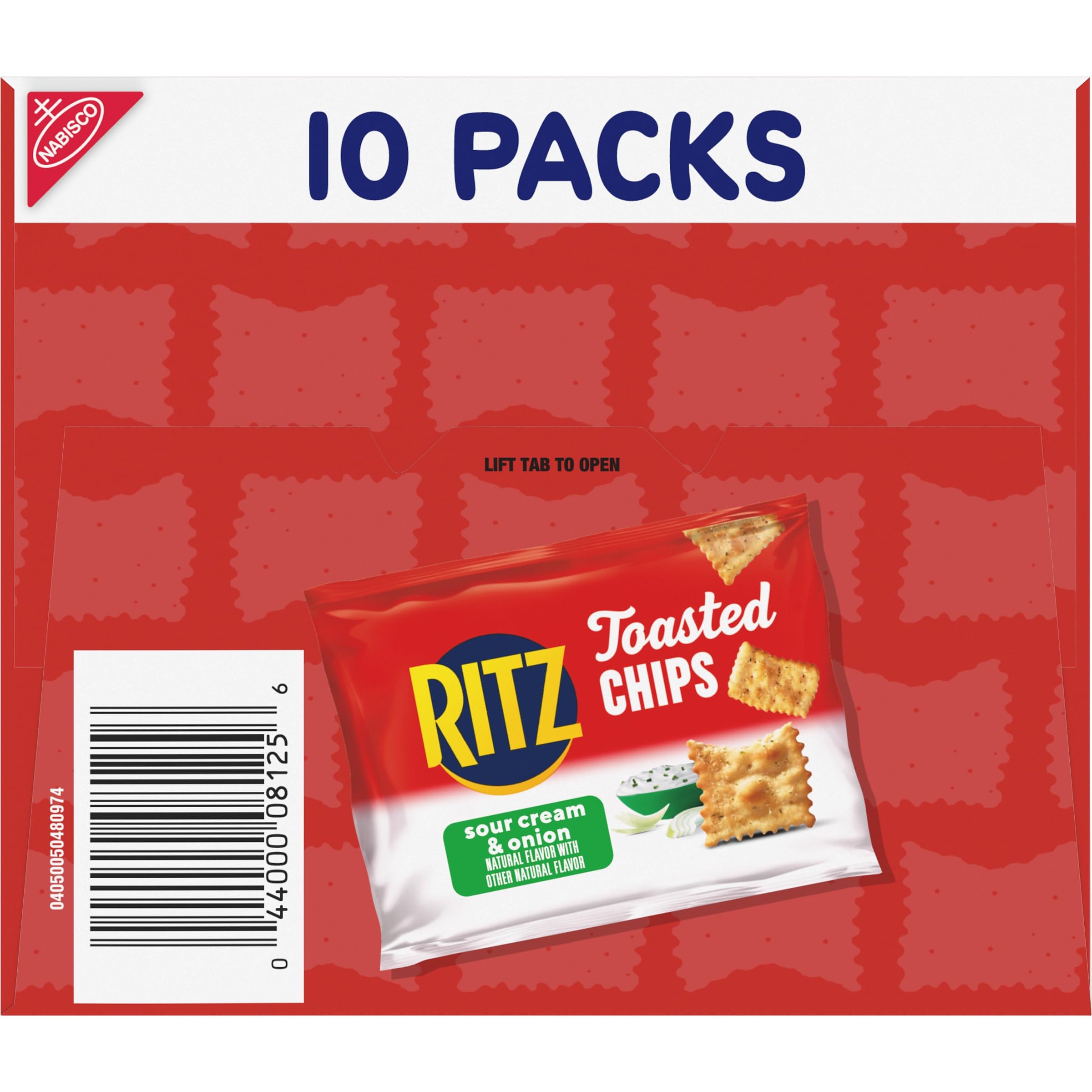 RITZ Toasted Chips Sour Cream and Onion Crackers, Lunch Snacks, 10-1.0 oz Snack Packs - Image 16