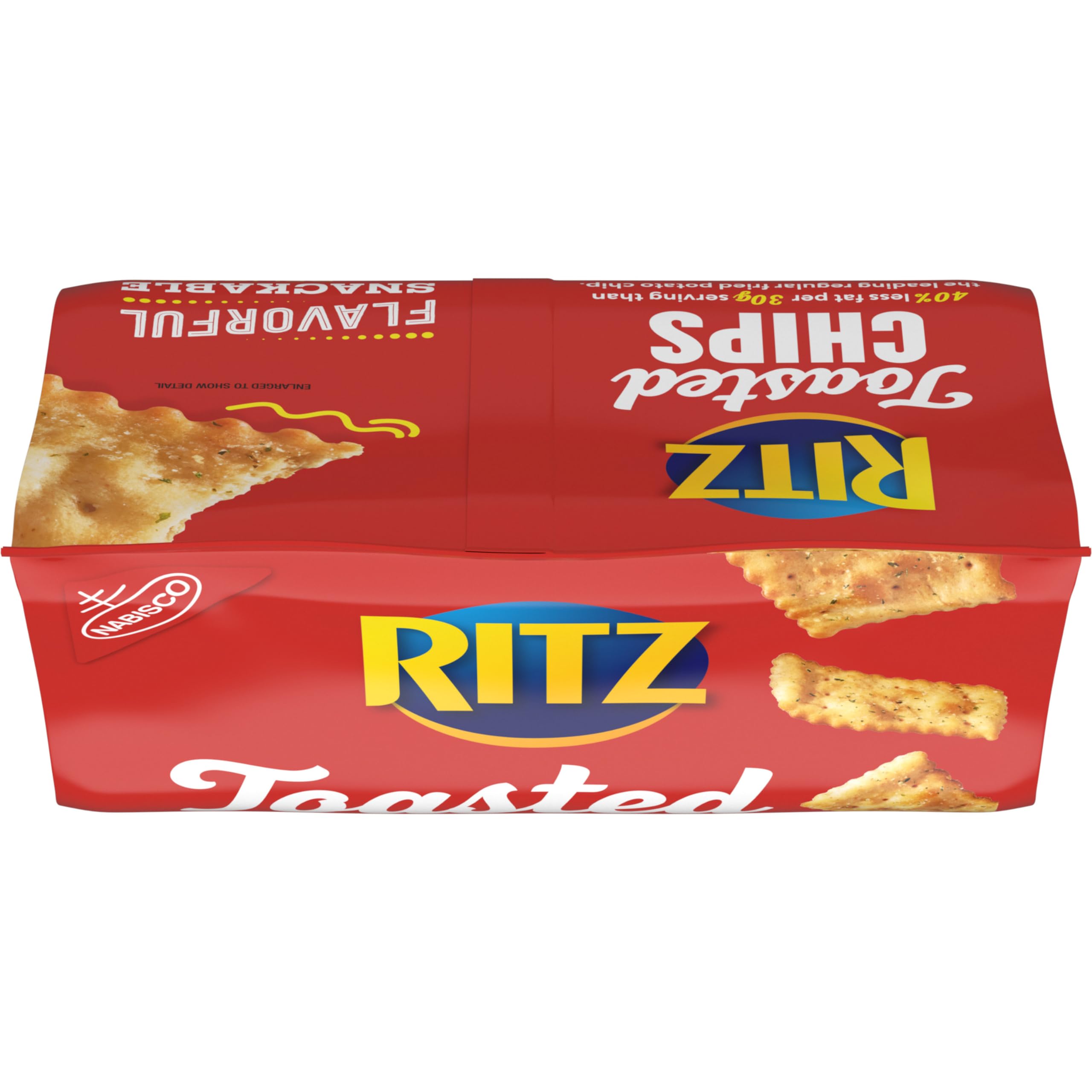 RITZ Toasted Chips Sour Cream and Onion Crackers, Party Snacks, Bulk Snacks, 6 - 8.1 oz Bags - Image 19