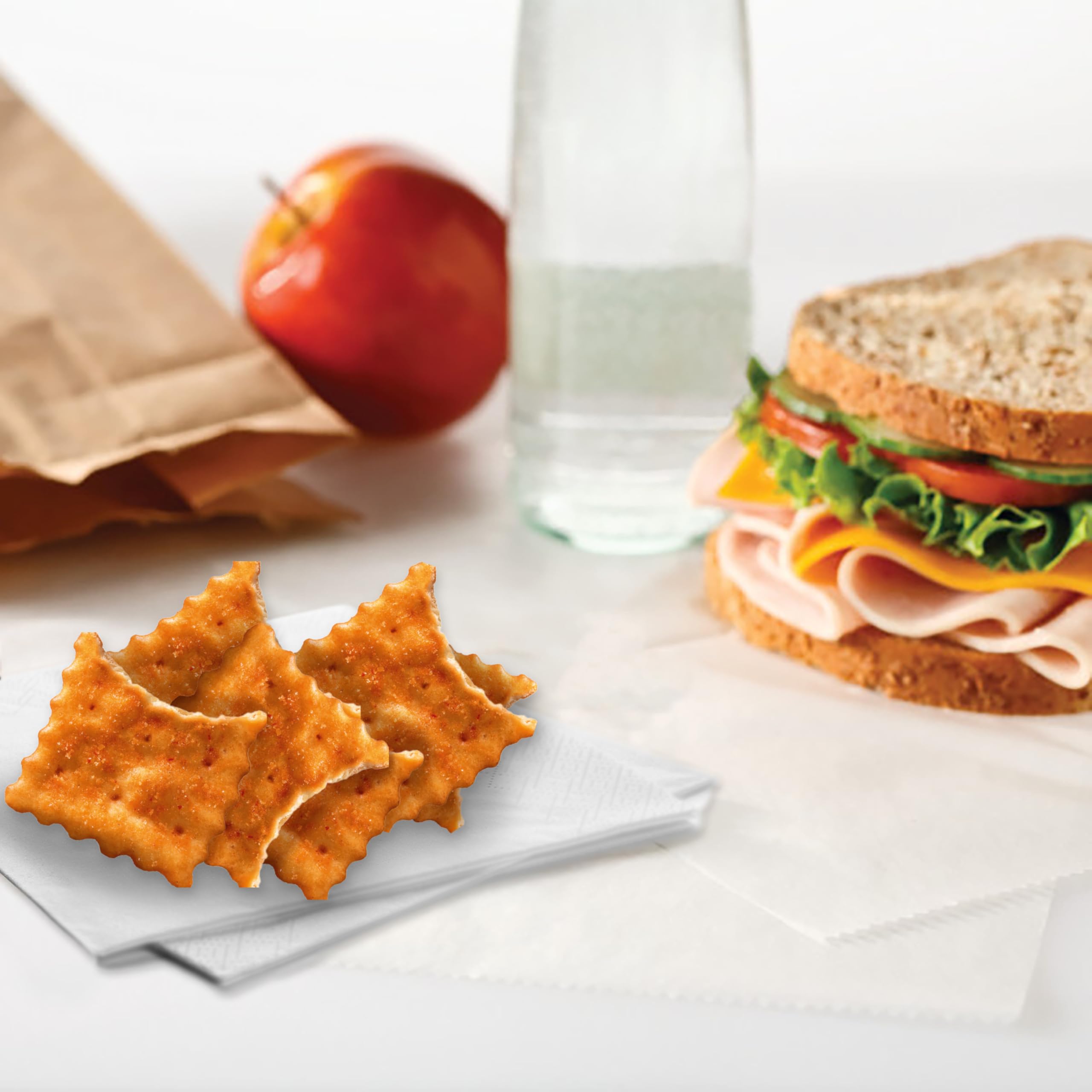 RITZ Toasted Chips Sweet Habanero Crackers, Bulk Individual Snacks, 12 Snack Packs - Image 11