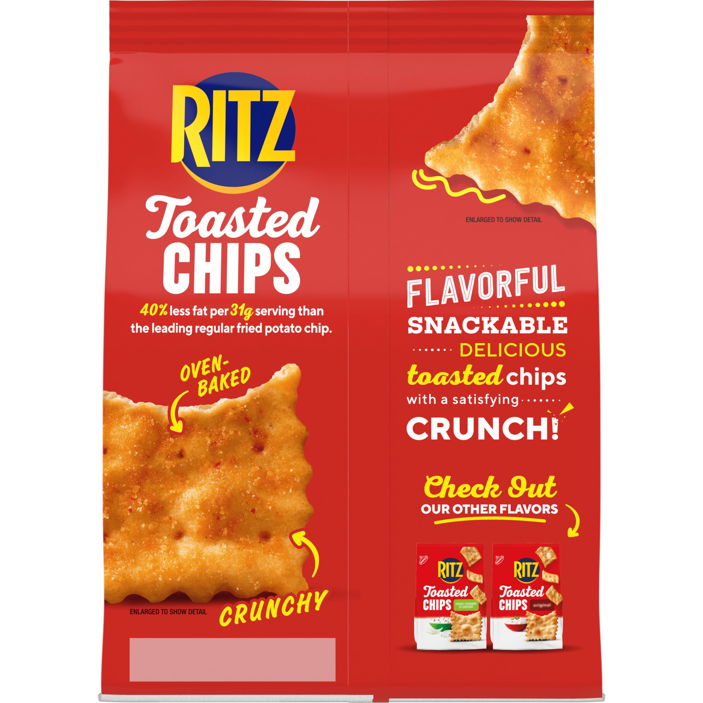 RITZ Toasted Chips Sweet Habanero Crackers, Party Snacks, 8.1 oz - Image 11
