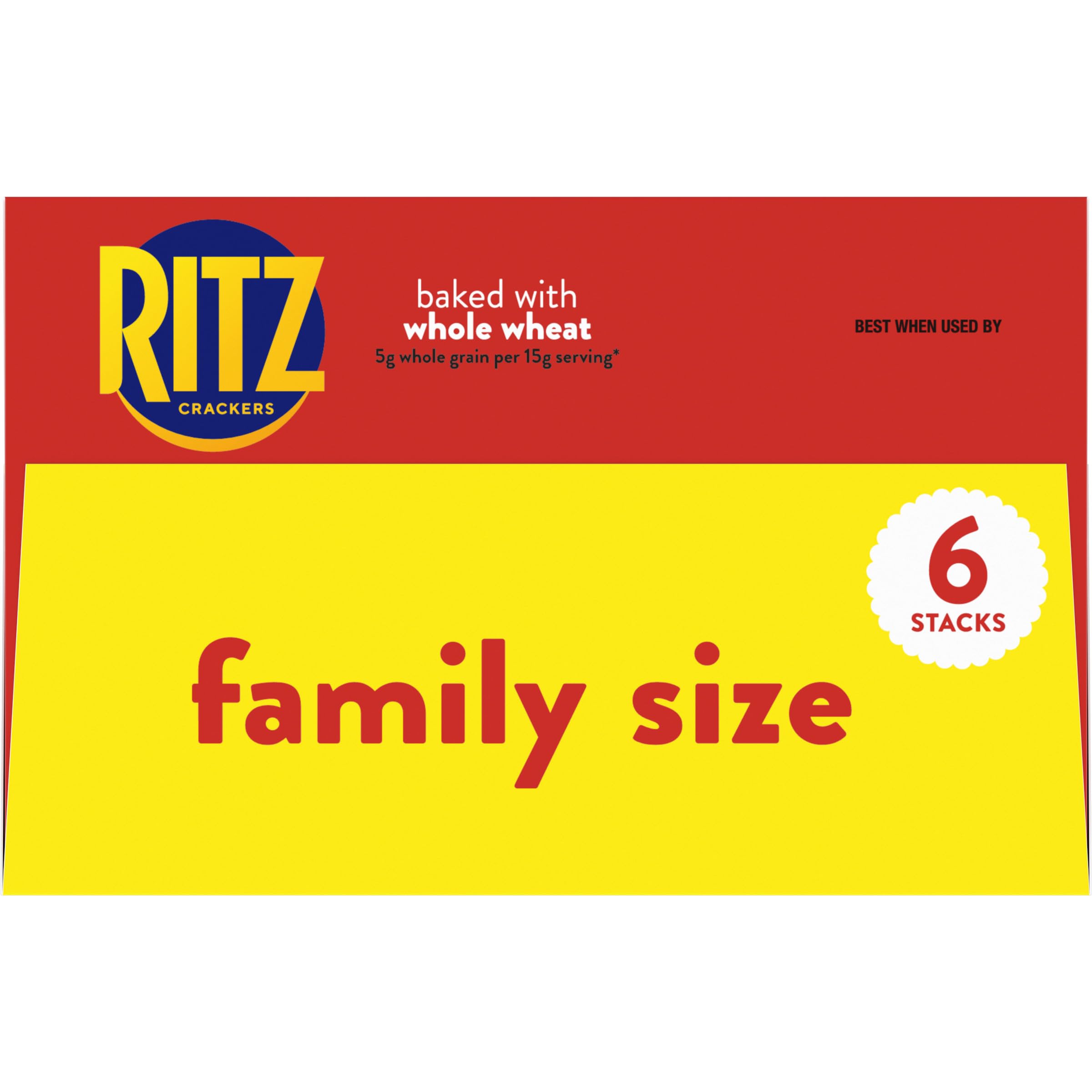 RITZ Whole Wheat Crackers, Snacks for Kids and Adults, Lunch Snacks, Family Size, 19.3 oz - Image 16