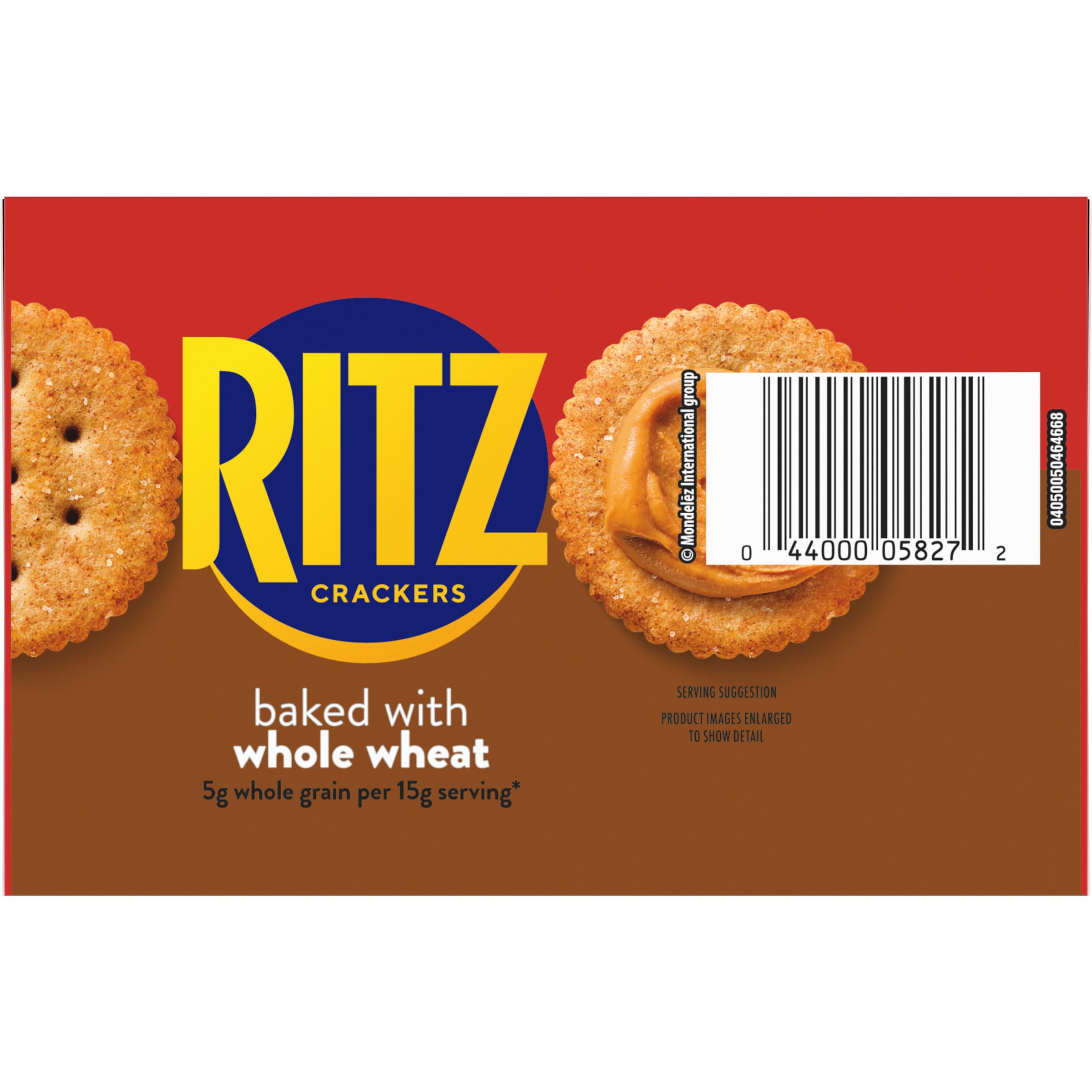 RITZ Whole Wheat Crackers, Snacks for Kids and Adults, Lunch Snacks, Family Size, 19.3 oz - Image 17
